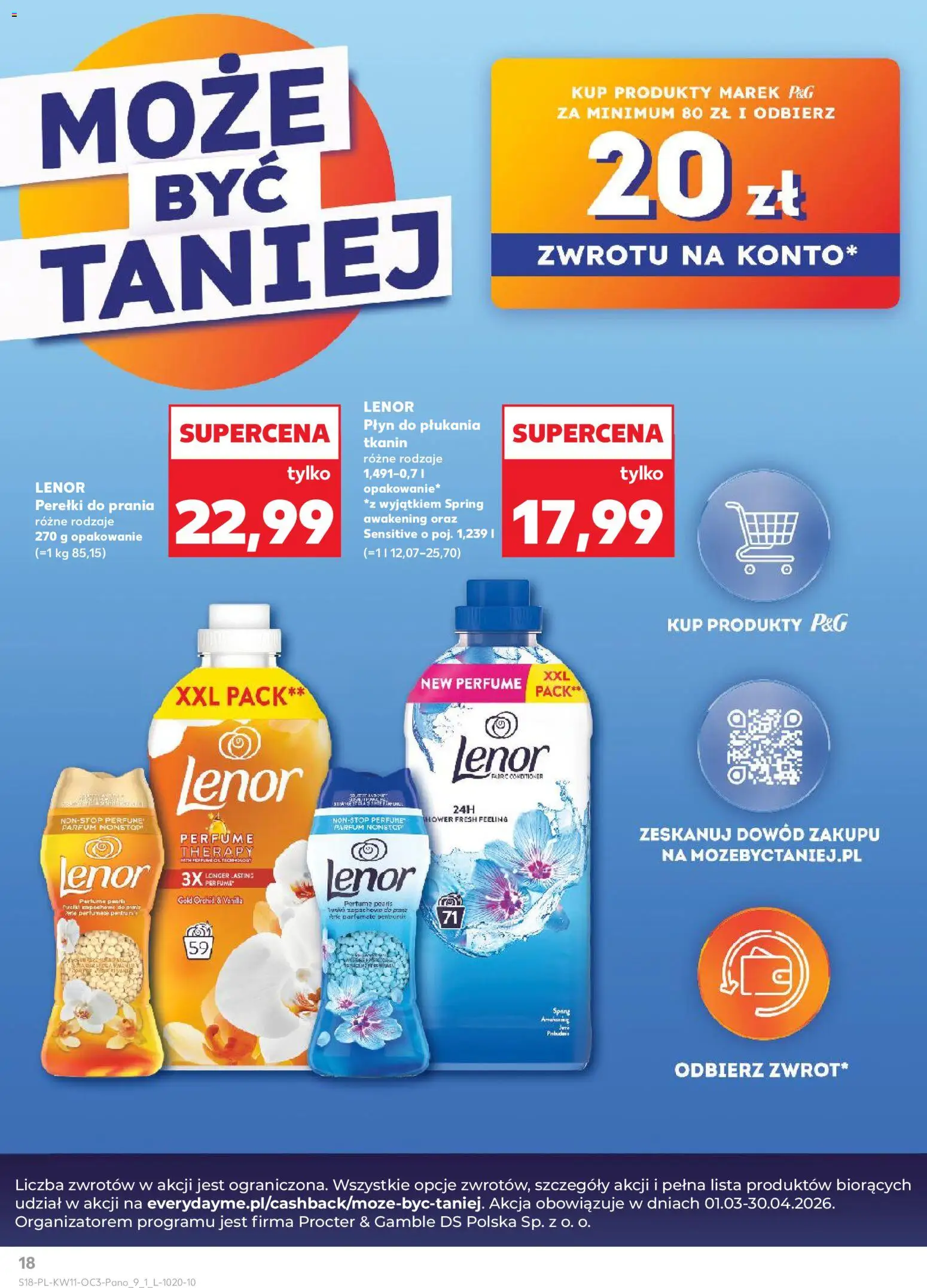 Kaufland Polsko leták - Dom gotowy na Wielkanoc od 12.03.2026 | Strana: 18 | Produkty: Lenor