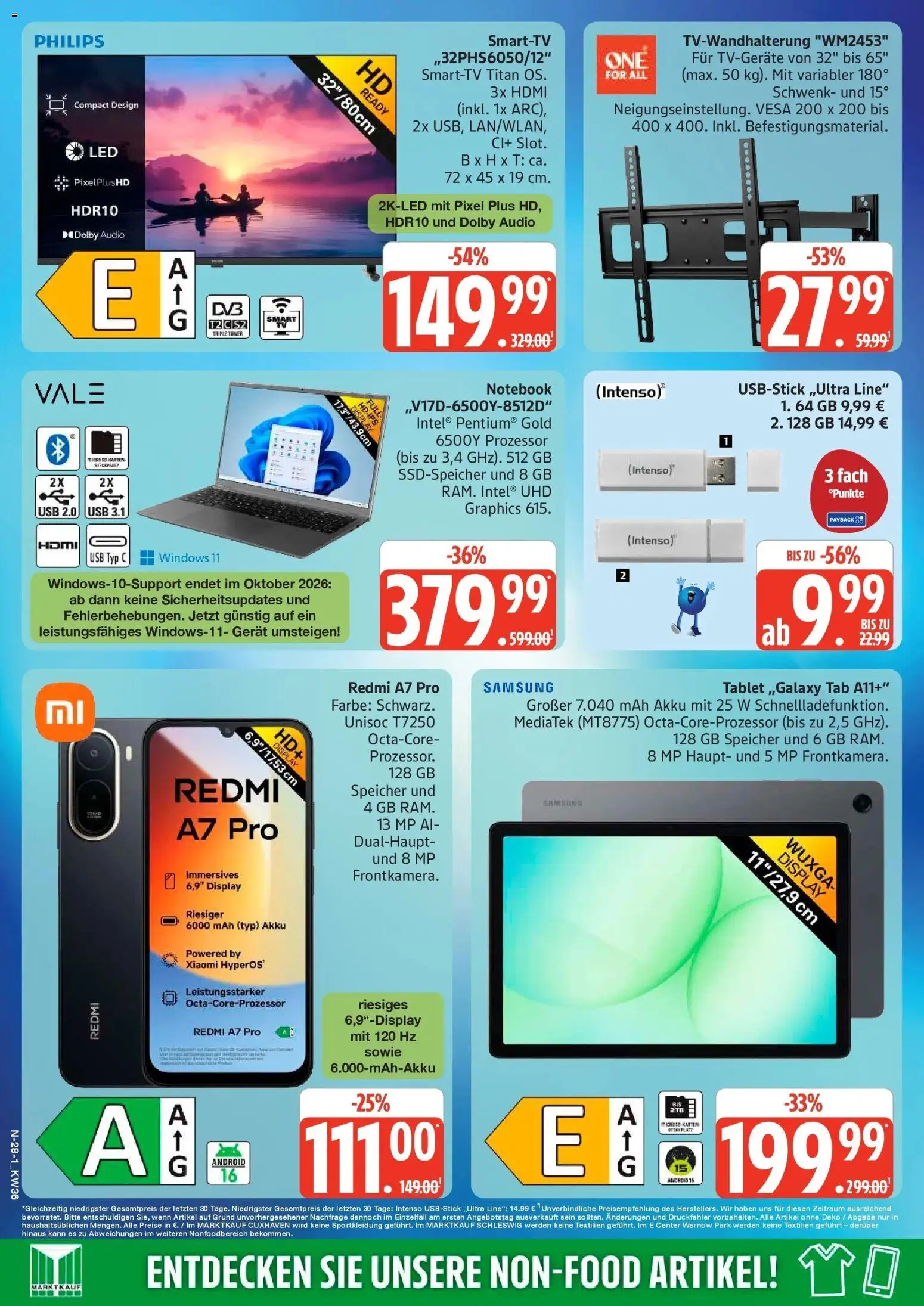 Marktkauf Prospekt Buxtehude (ab 31.08.2026) » Angebote online | Seite: 28 | Produkte: Xiaomi, USB, Notebook, Audio