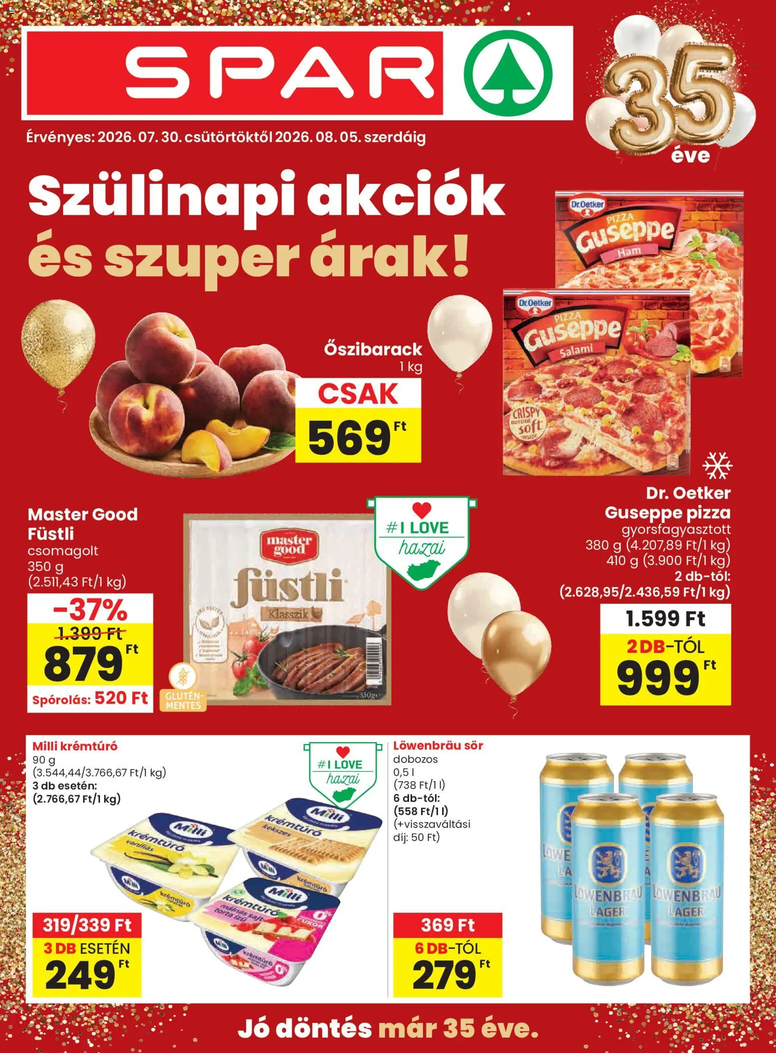 Spar akciós újság catalogue cover