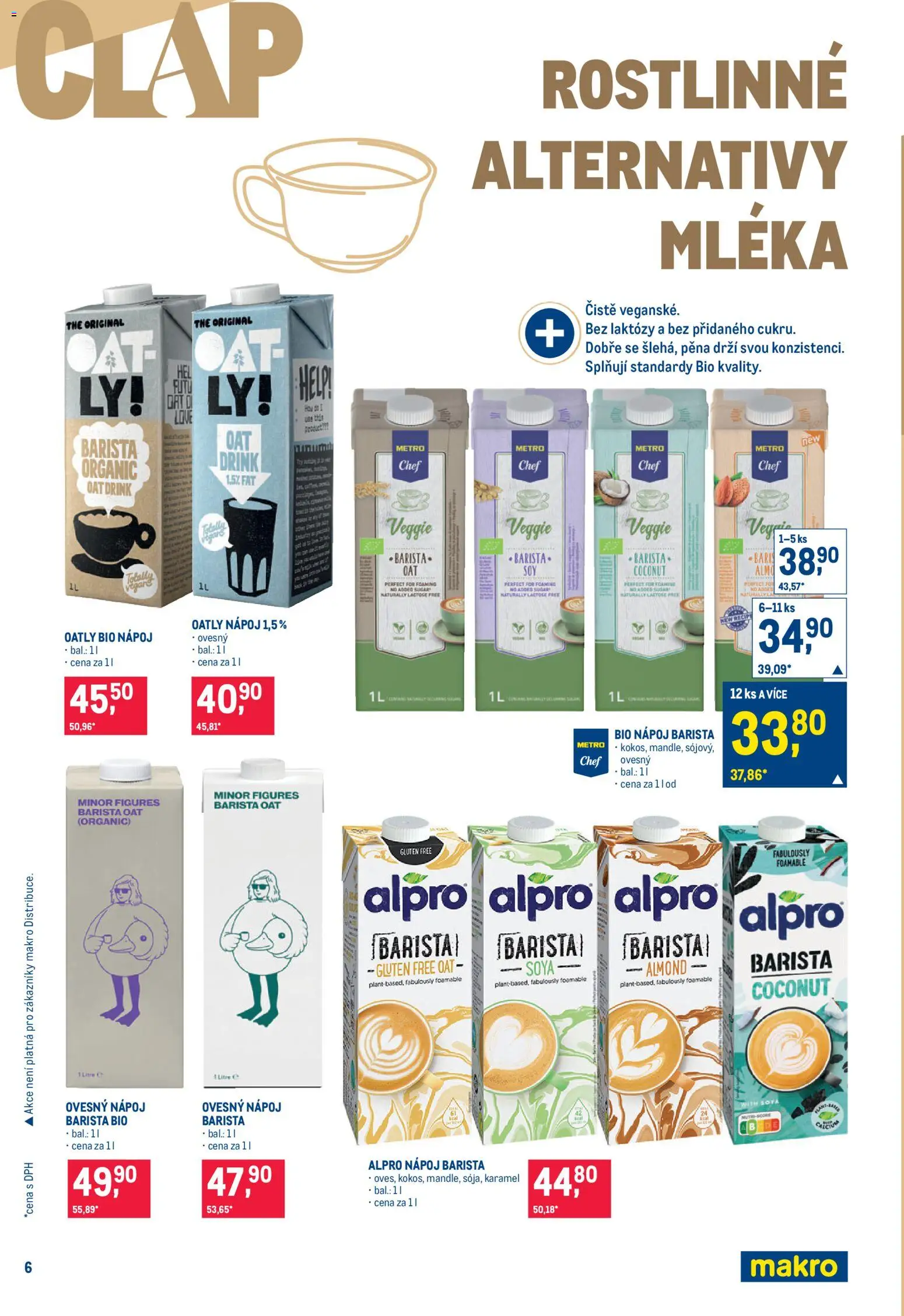 Makro leták - Pro milovníky jídla od 09.09.2026 | Strana: 6 | Produkty: Veggie, Ovesný nápoj, Pěna, Alpro