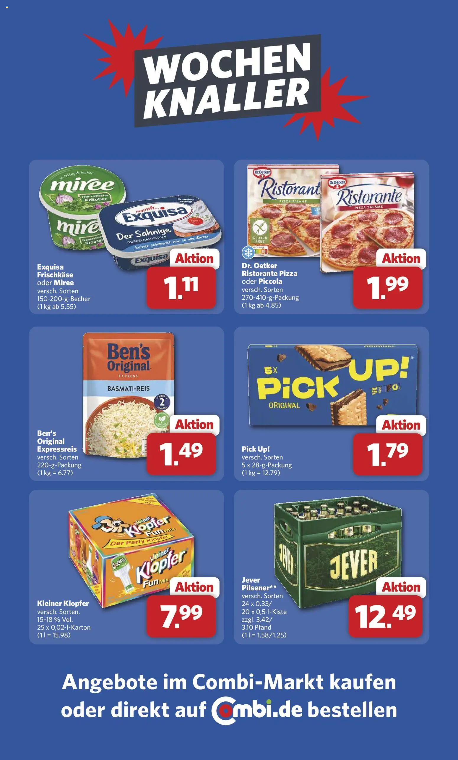 Combi Prospekt 	 – gültig ab 11.05.2026 | Seite: 26 | Produkte: Ristorante, Basmatireis, Exquisa, Frischkase