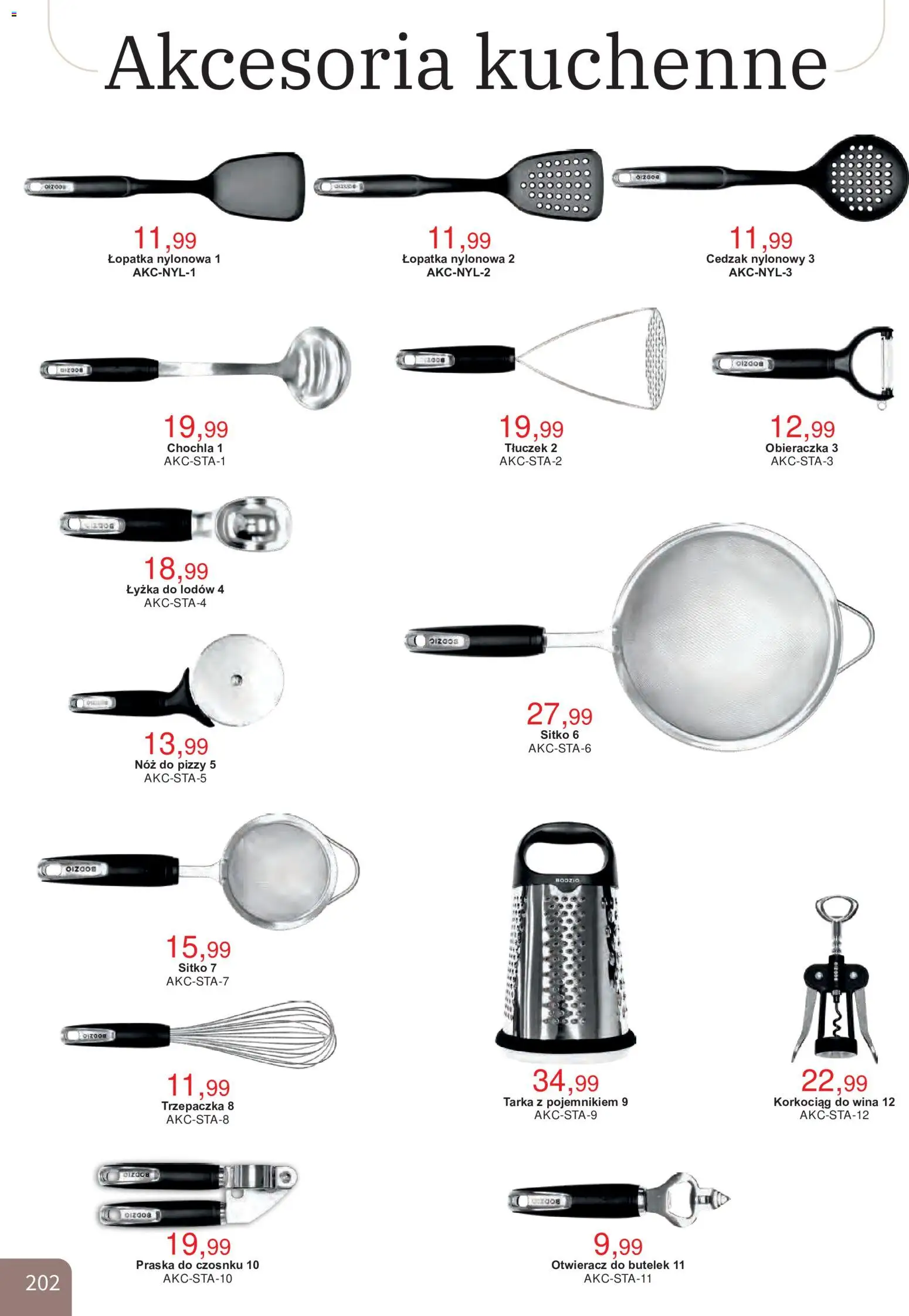 Bodzio Katalog od 01.10.2026 | Strona: 202 | Produkty: Tarka, Trzepaczka, Obieraczka