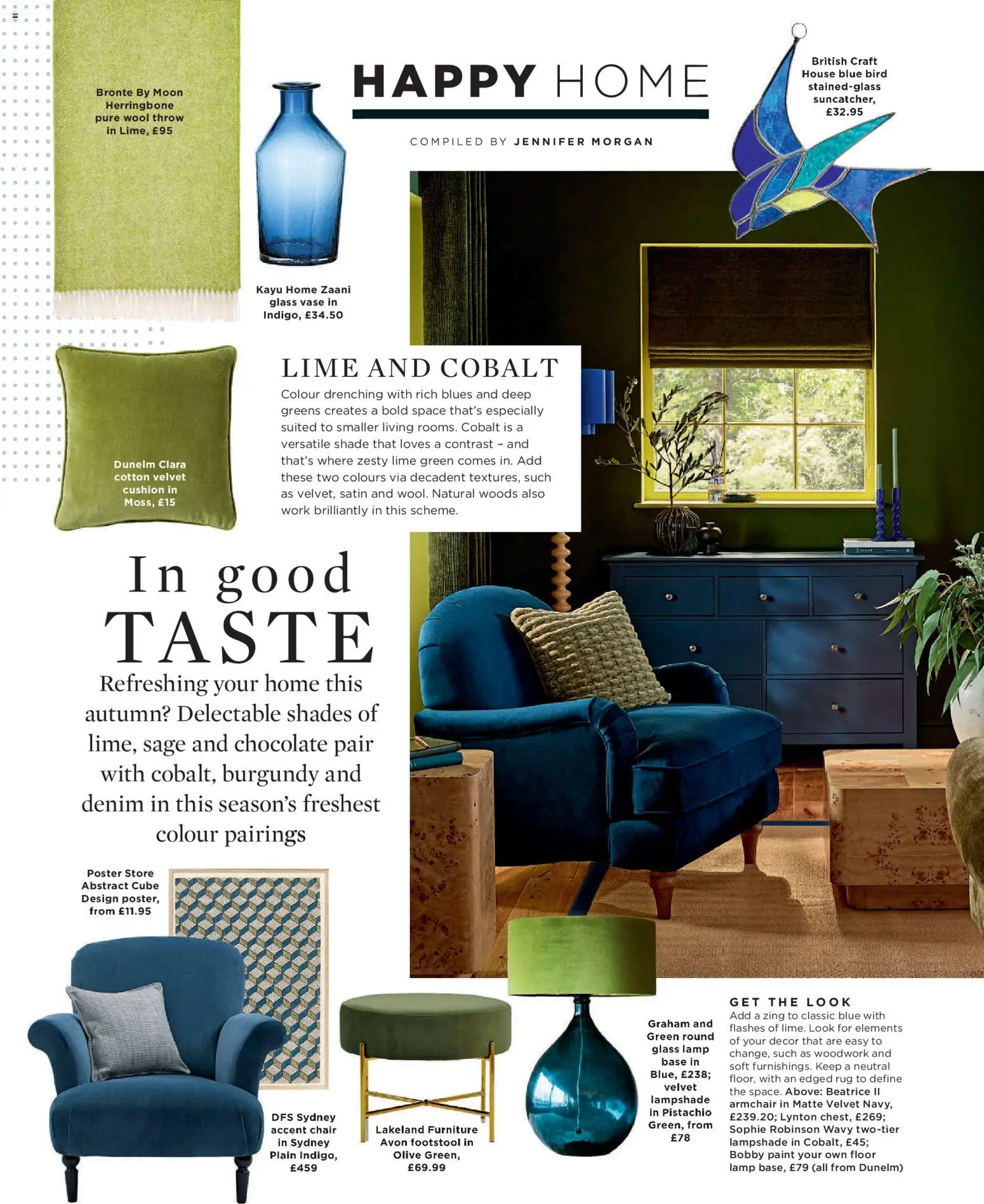 {H1} | Page: 106 | Products: Lamp, Rug, Footstool, Armchair