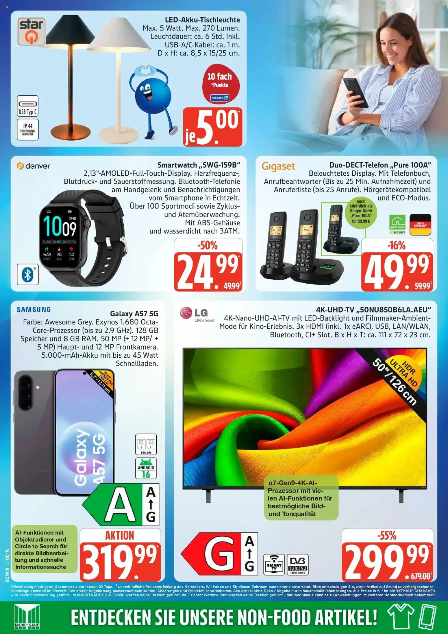 Marktkauf Prospekt Buxtehude (ab 24.08.2026) » Angebote online | Seite: 30 | Produkte: USB, Smartwatch, Samsung, Smartphone
