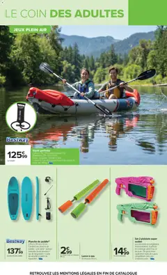Carrefour - Prévisualisation de Carrefour Jeux & jouets plein air valide à partir de 12.05.2026 | Page: 14 | Produits: Kayak, Mousse, Planche de paddle, Jeux