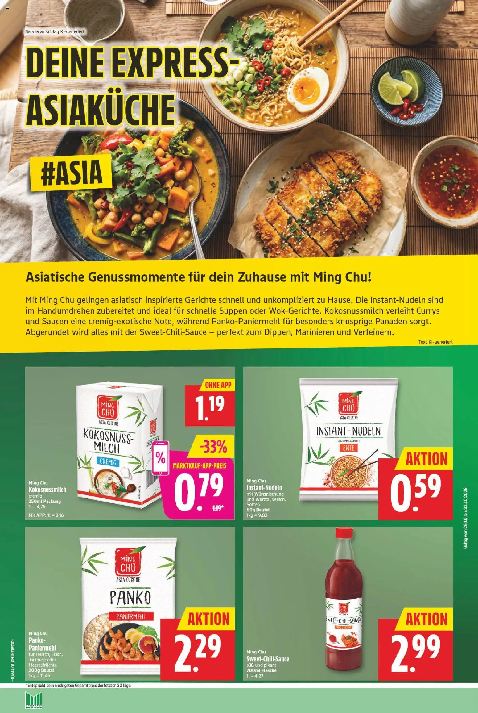 Marktkauf Prospekt – gültig ab 26.10.2026 | Seite: 18 | Produkte: Milch, Gemüse, Meeresfrüchte, Ente