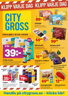 City Gross erbjudanden - Förhandsvisning av reklamblad från butik City Gross aktuell från 29/08/2026 | Sida: 1