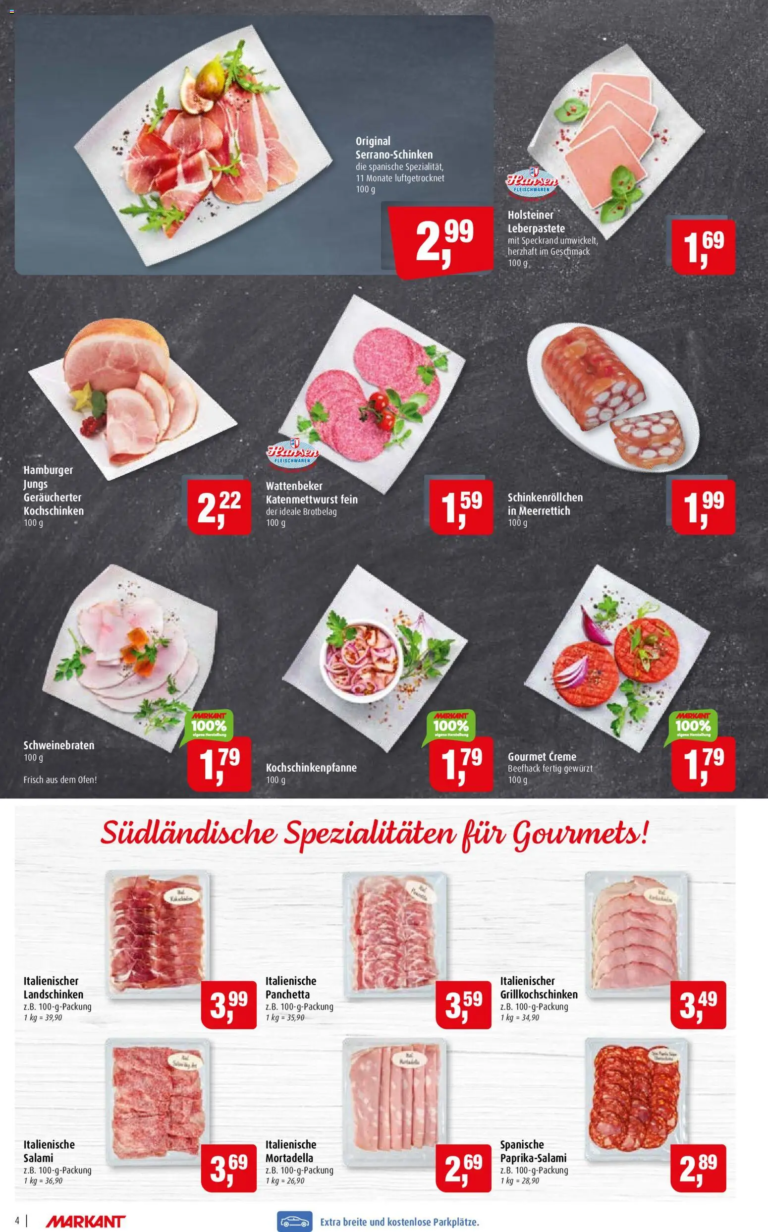 Markant Prospekt – gültig ab 31.08.2026 | Seite: 4 | Produkte: Ofen, Spezialitäten, Creme