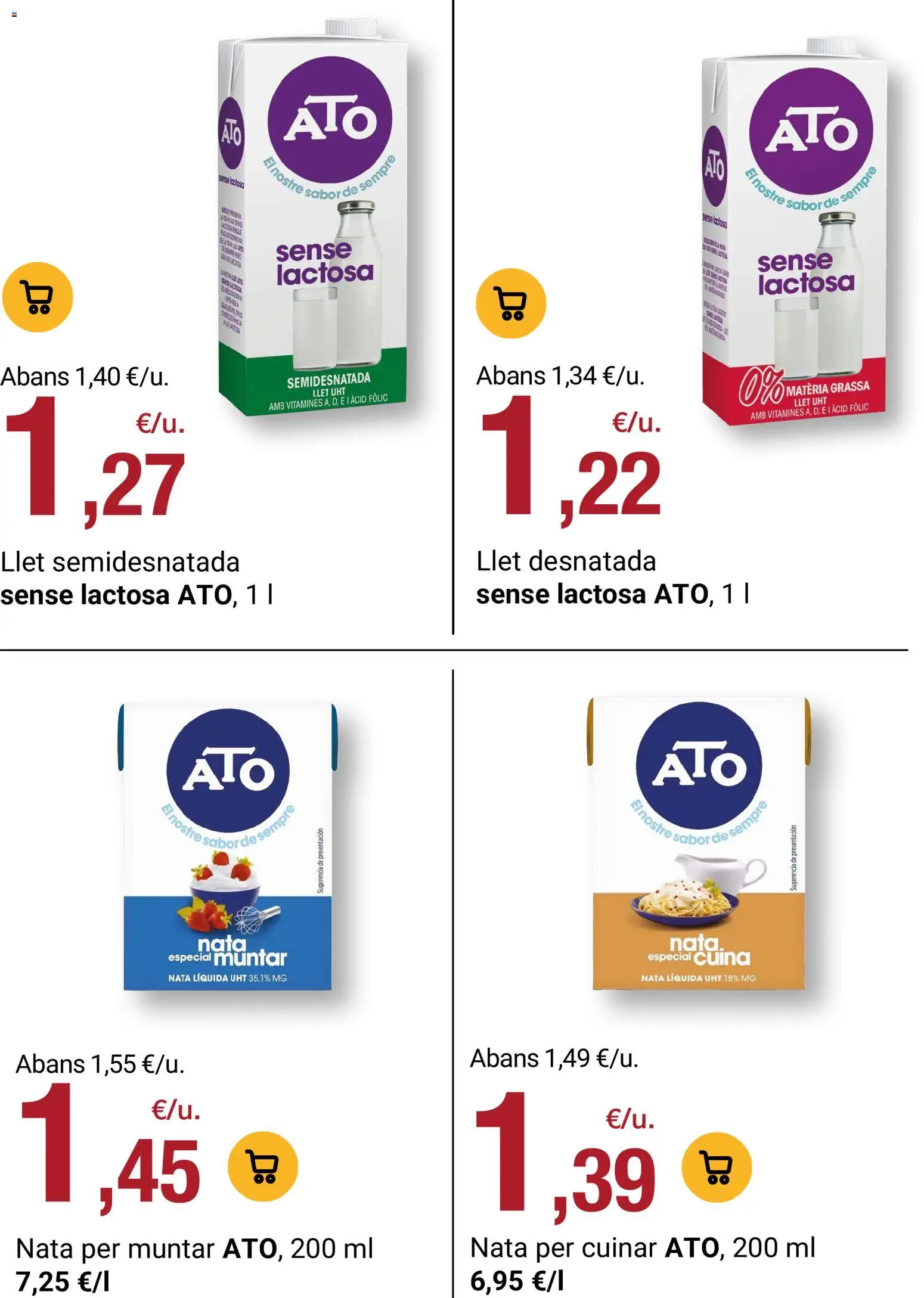 Bonpreu folleto │ válido desde el 25/08/2026 | Página: 100 | Productos: Nata líquida, Nata
