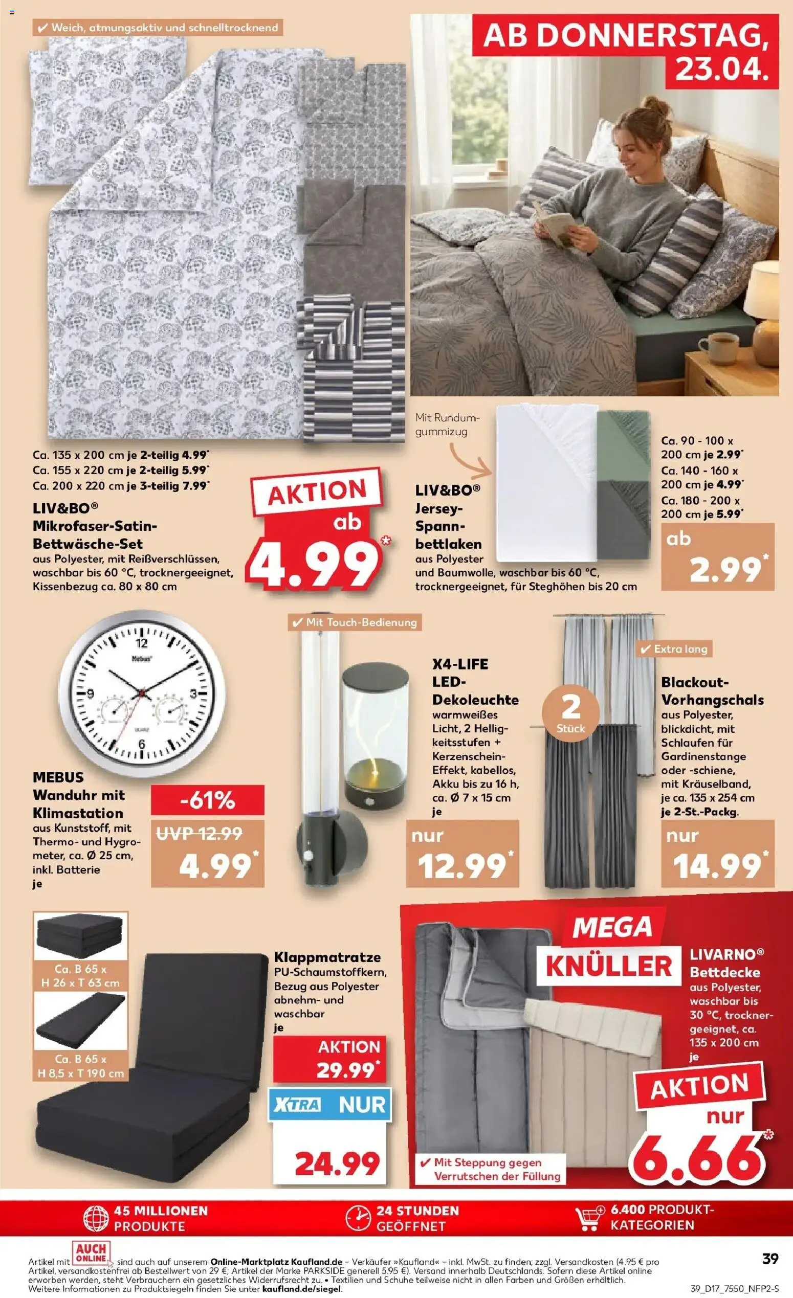 Kaufland Prospekt Ettlingen	 – gültig ab 20.04.2026 | Seite: 51 | Produkte: Trockner, Batterie, Bettdecke