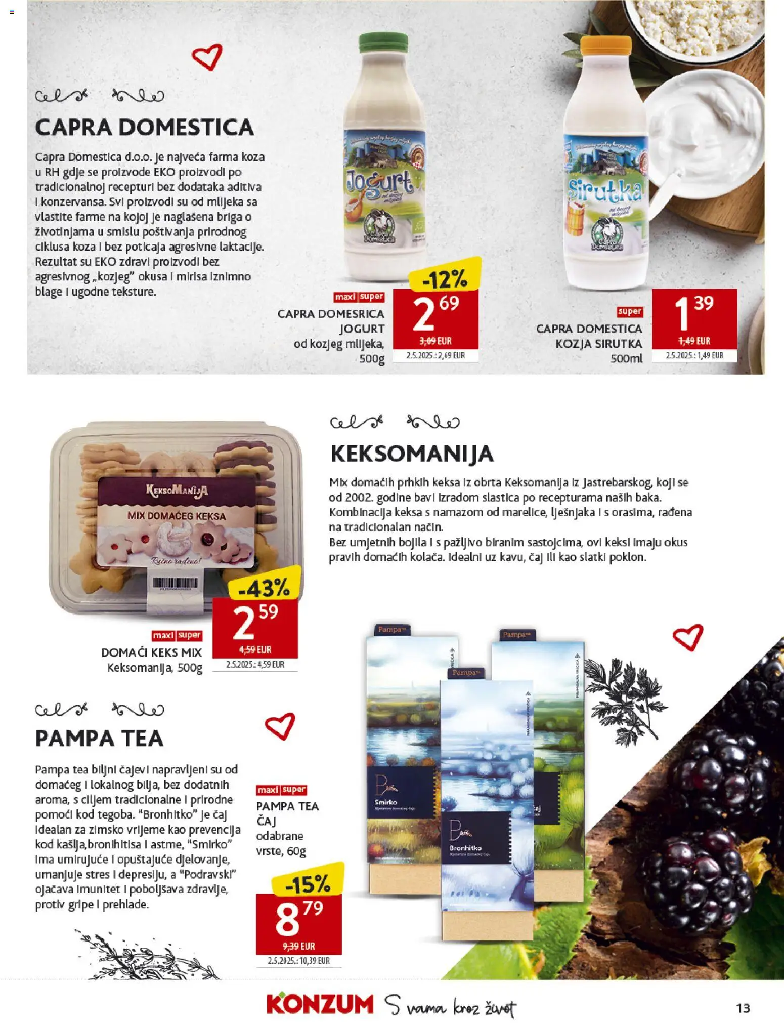 Konzum HR akciós ujság - amely érvényes a következő dátumtól: 2026.09.16. | Oldal: 13 | Termékek: Tea