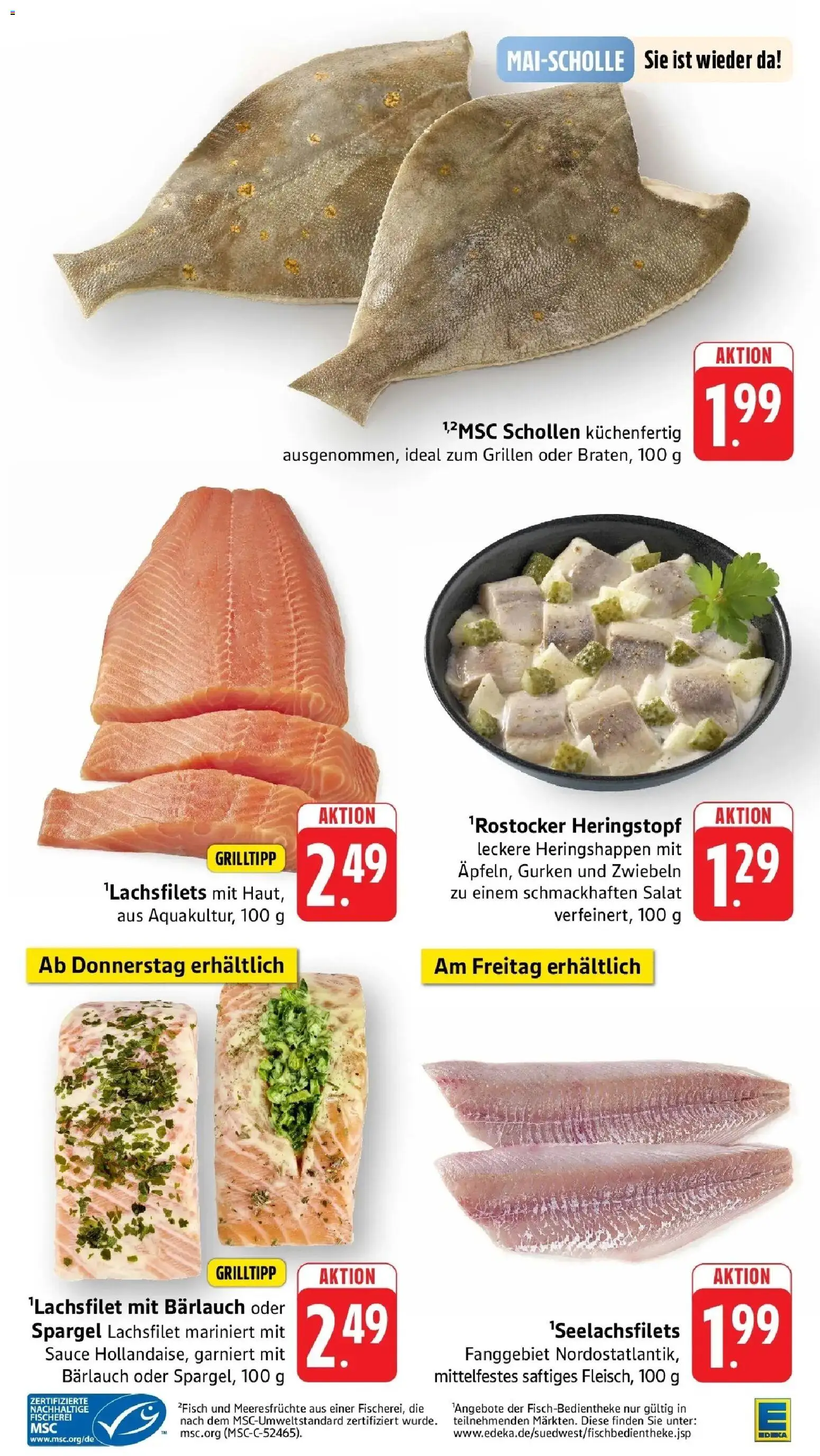 Edeka prospekt Pfungstadt	 – gültig ab 04.05.2026 | Seite: 19 | Produkte: Spargel, Meeresfrüchte, Gurken, Salat