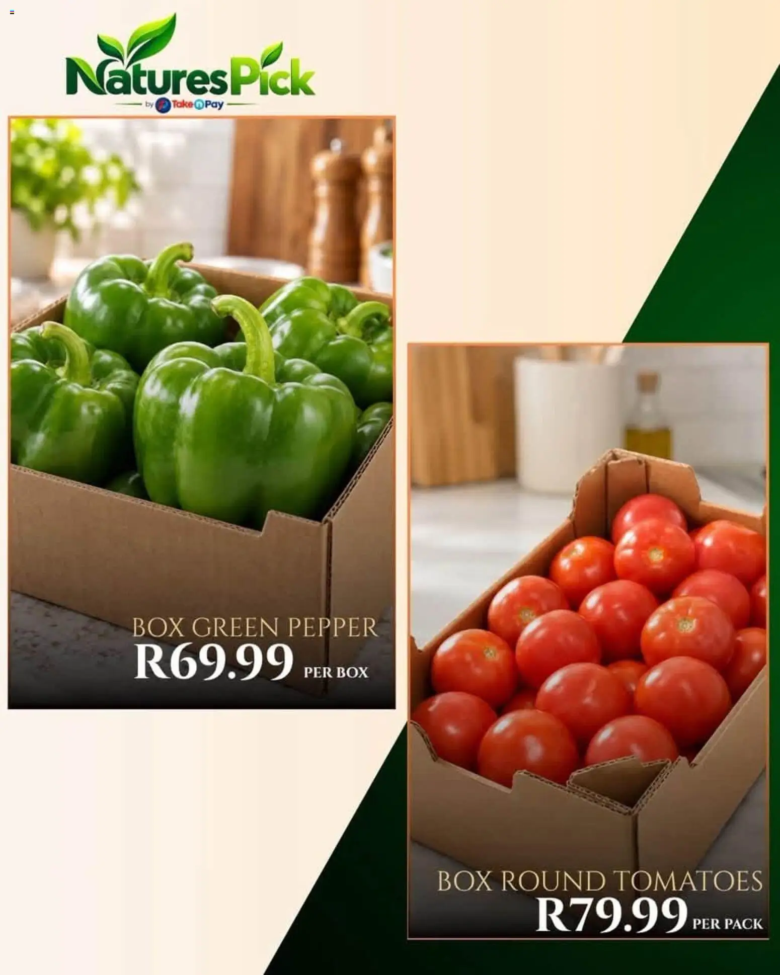 New Take n Pay catalogue – valid from 13/10/2026 | Page: 7 | Products: Box, Tomatoes, Pepper