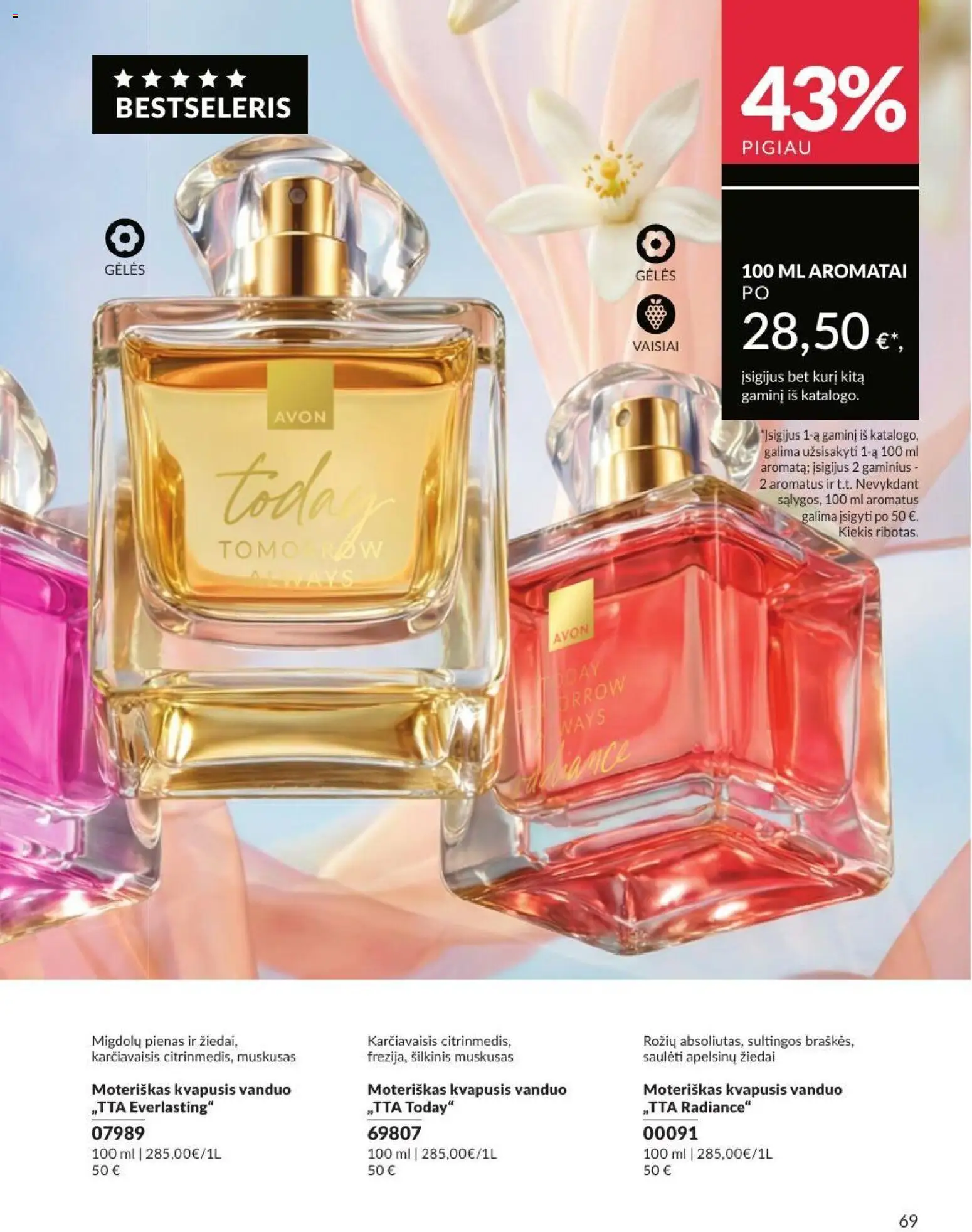 AVON akcijos nuo 2026.08.01 | Puslapis: 69 | Prekių: Kvapusis vanduo, Pienas