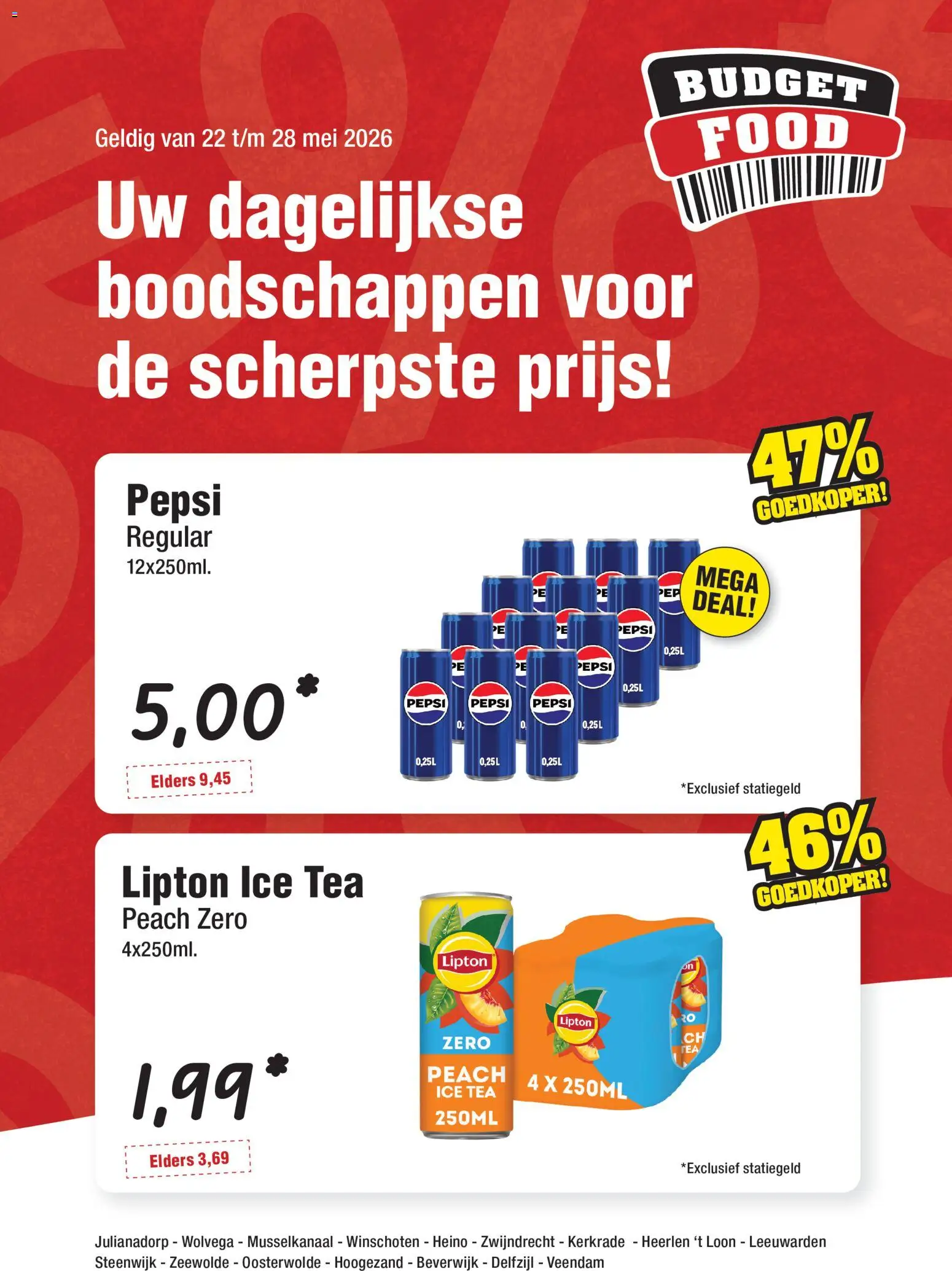 {H1} | Pagina: 1 | Producten: Pepsi