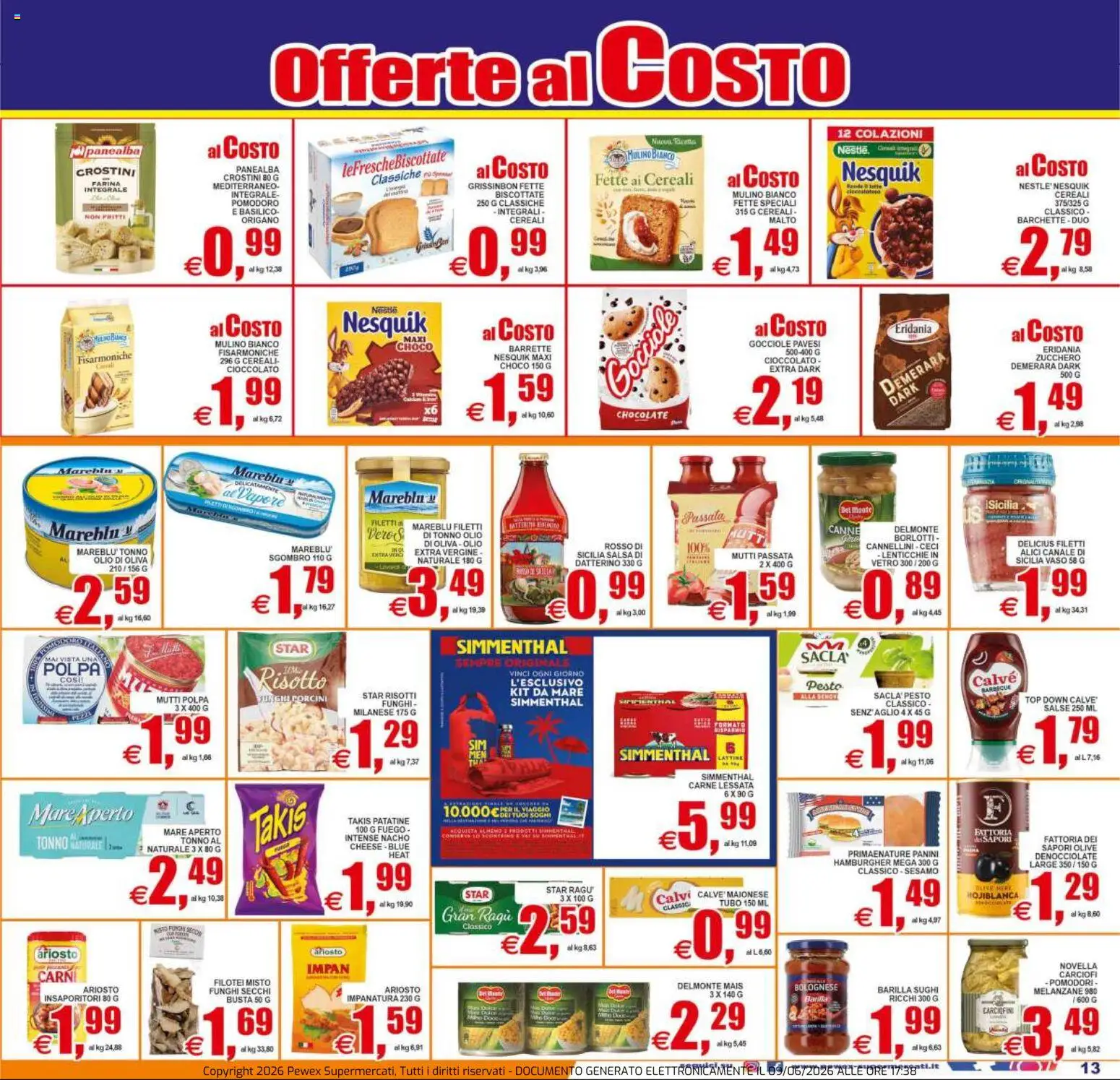 Volantino Pewex del 10.06.2026 | Pagina: 13 | Prodotti: Maionese, Pomodori, Ragú, Crostini
