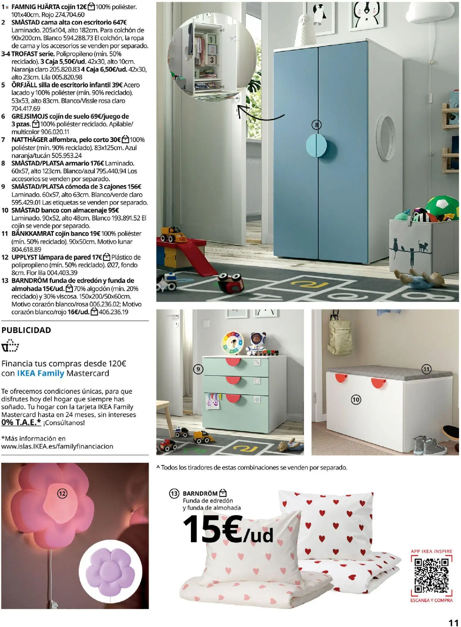 IKEA - Niños │ válido desde el 01/09/2026 | Página: 11 | Productos: Colchon, Algodón, Almohada, Armario