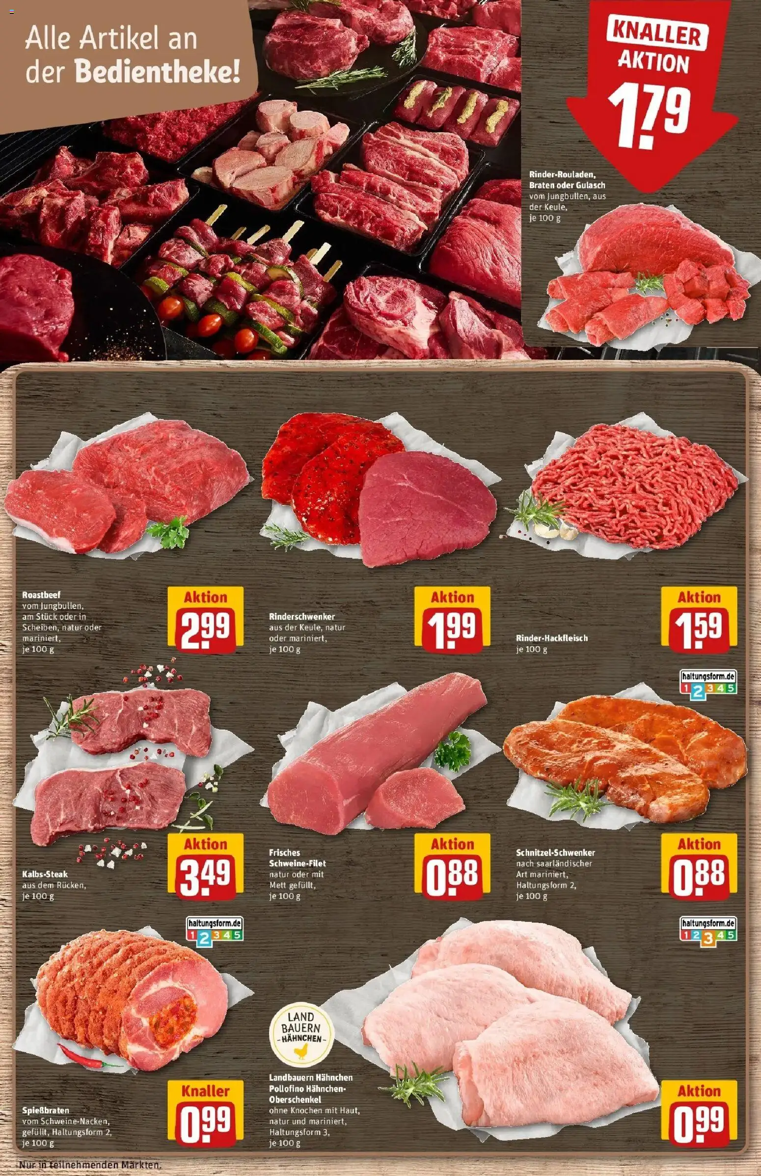 Rewe Prospekt Nalbach – gültig ab 17.05.2026 | Seite: 12 | Produkte: Schnitzel, Schweinefilet, Gulasch, Steak