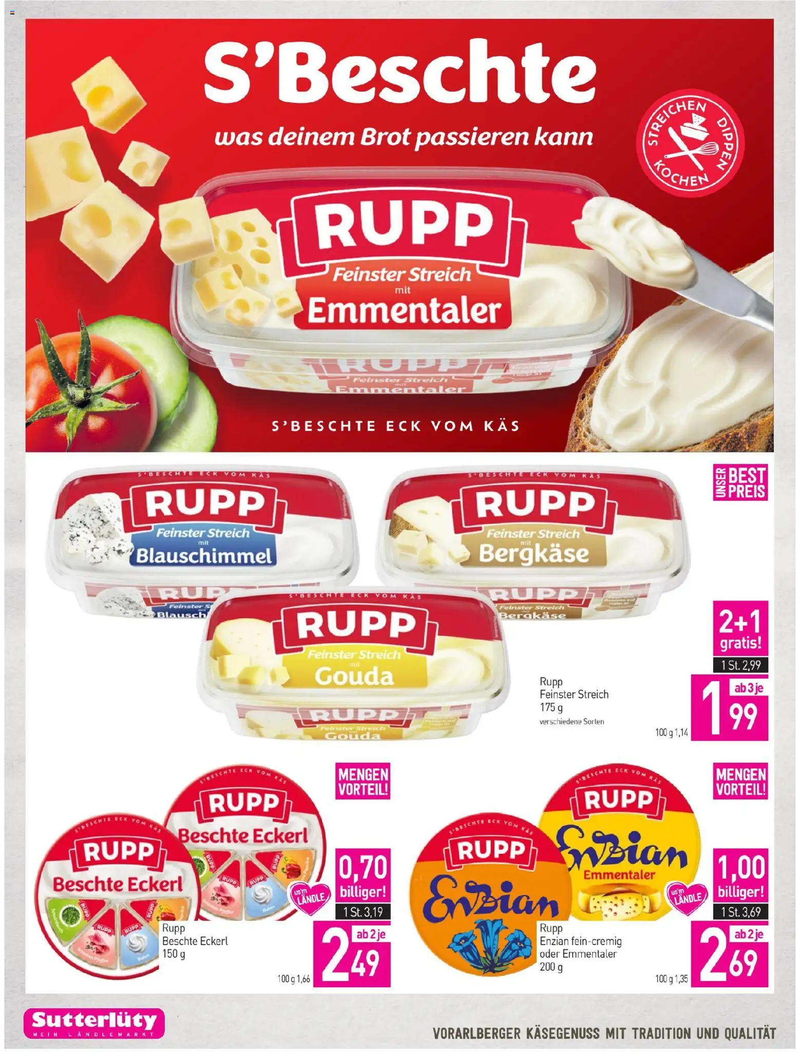 Sutterlüty Flugblatt gültig ab 24.09.2026 | Seite: 4 | Produkte: Brot, Schinken