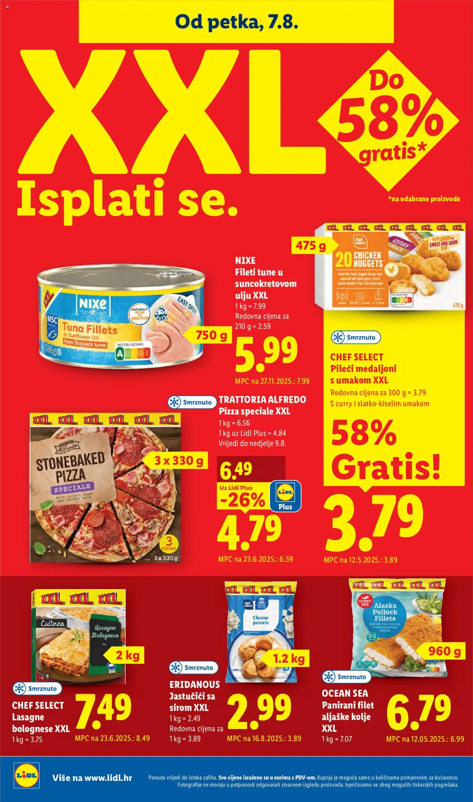 Lidl katalog | vrijedi od 03.08.2026 | Stranica: 70 | Proizvodi: Protein, Lasagne, Tuna, Curry