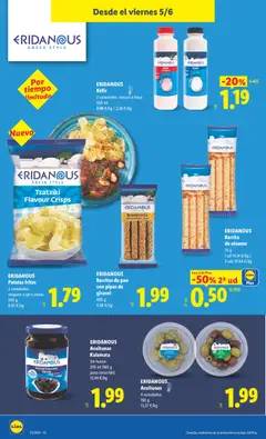 Vista previa ERIDANOUS Kéfir, 2 variedades: natural o fresa. 500 ml válido desde el 01.06.2026 | Página: 40