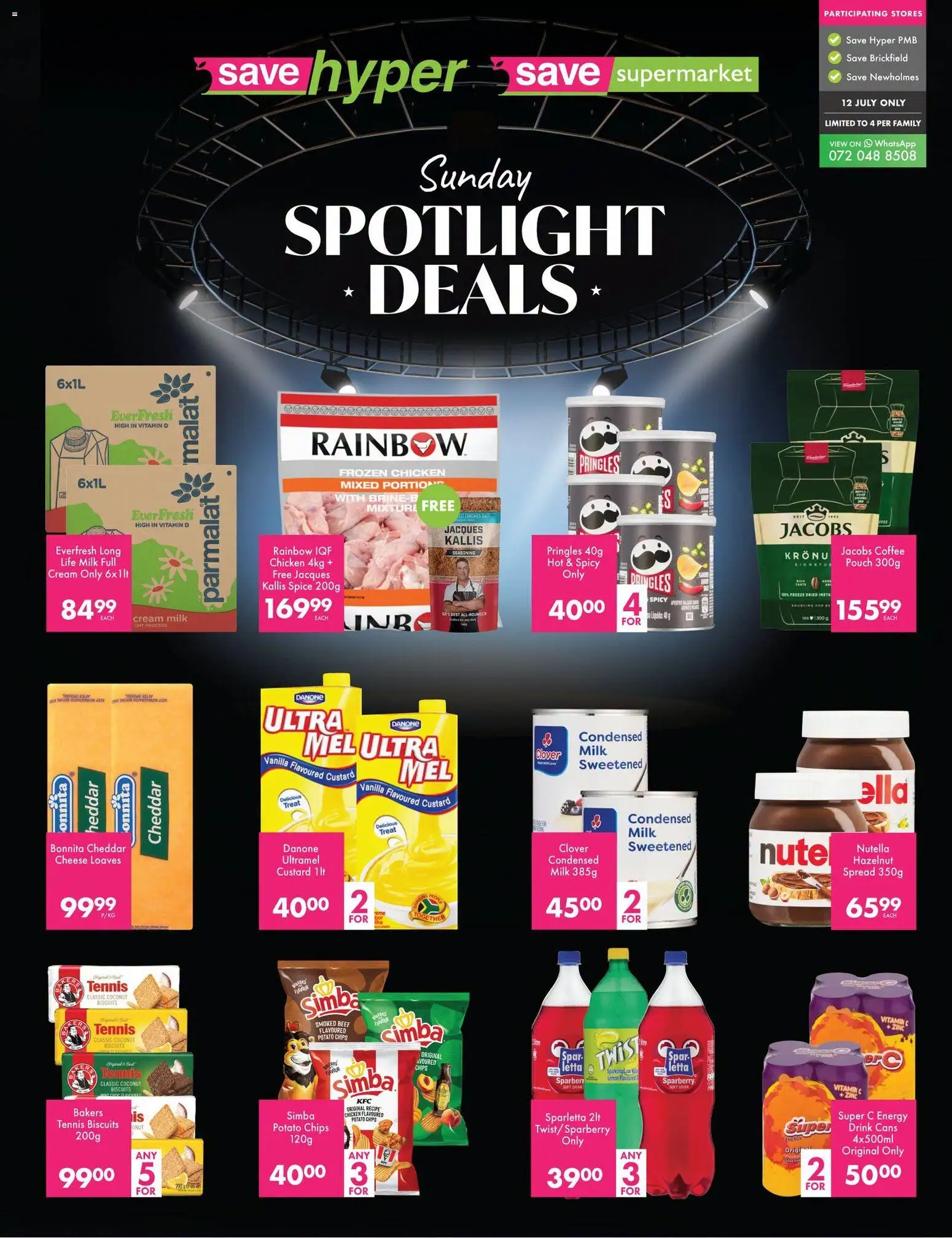 New Save catalogue – valid from 12/07/2026 | Page: 2 | Products: Bath, Biscuits, Beef, Seasoning