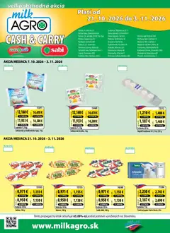 Milk Agro leták platný od 21.10.2026