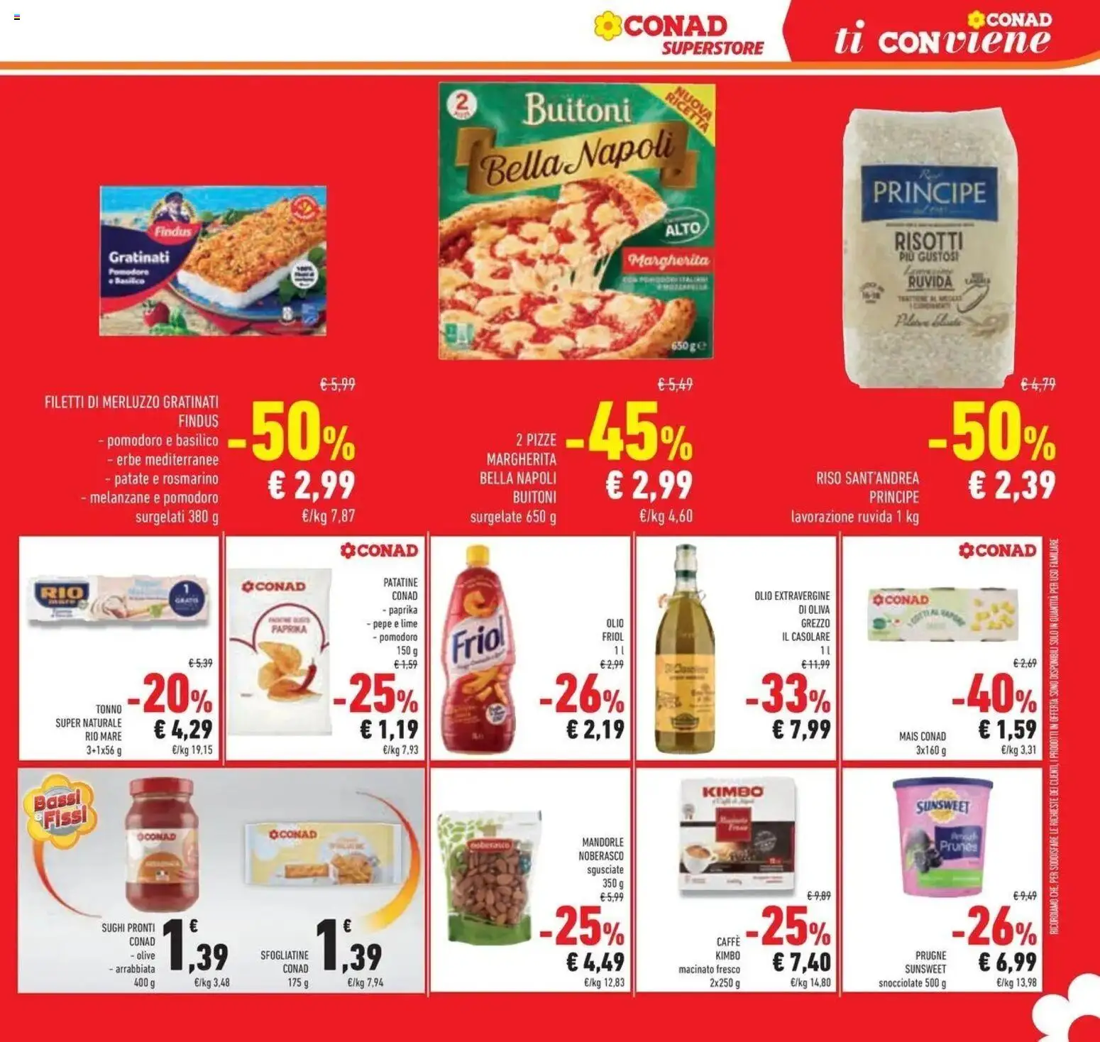 Volantino Conad dal 12/08/2026 > Anteprima | Pagina: 21 | Prodotti: Erbe, Merluzzo, Patatine, Kimbo