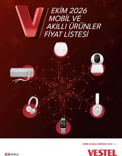 01 Ekim 2026 tarihinden itibaren geçerli olan Vestel kataloğu önizlemesi