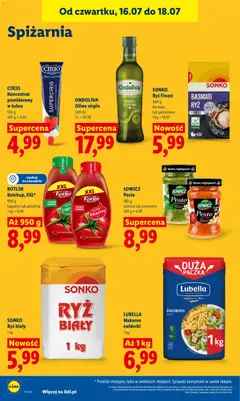 Náhled letáku Lidl Polsko leták od 16.07.2026 | Strana: 86 | Produkty: Finest, Pesto, Basmati