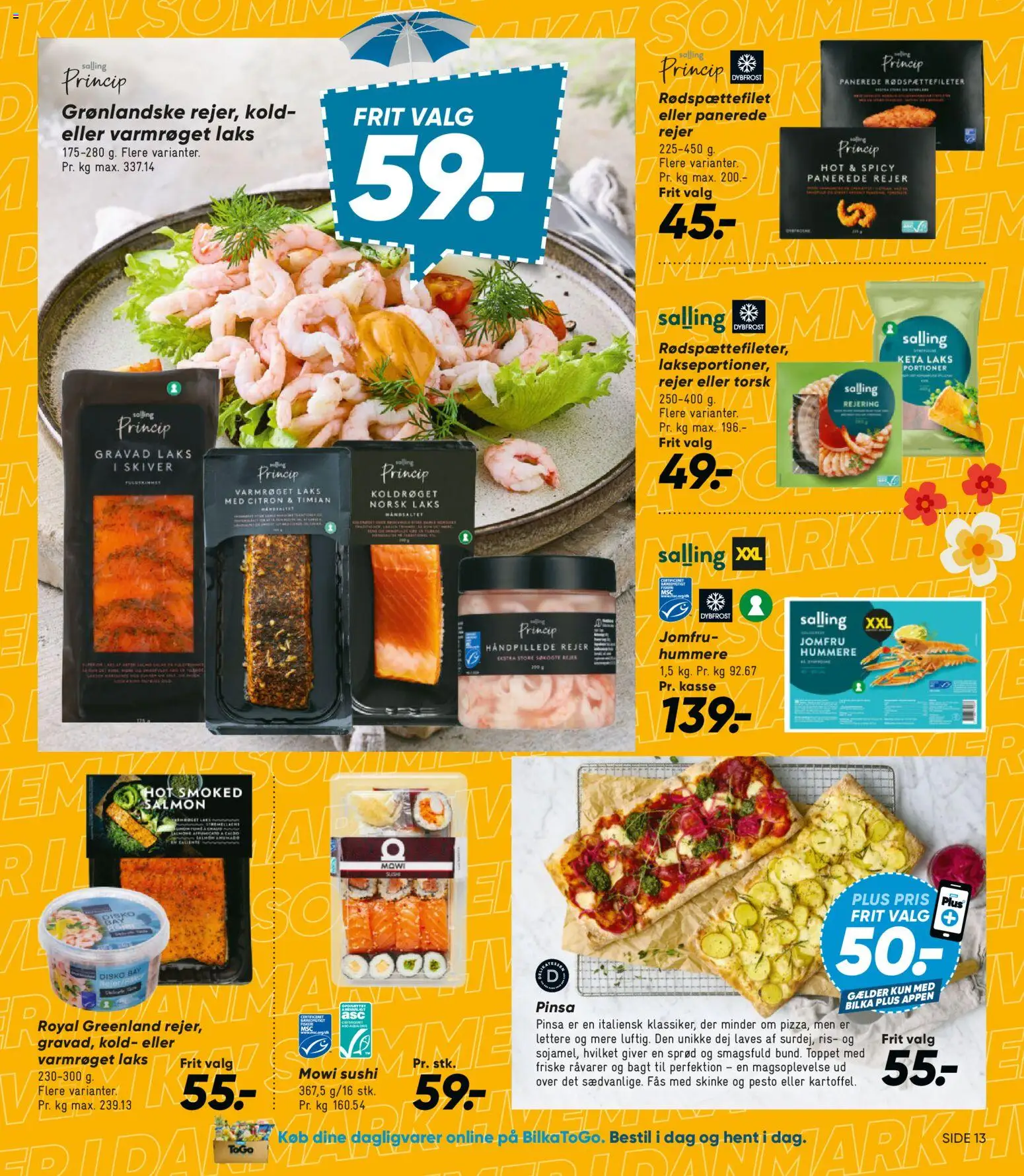Bilka tilbudsavis – gyldig fra 10/07/2026 | Side: 14 | Produkter: Ris, Pesto, Sushi, Timian