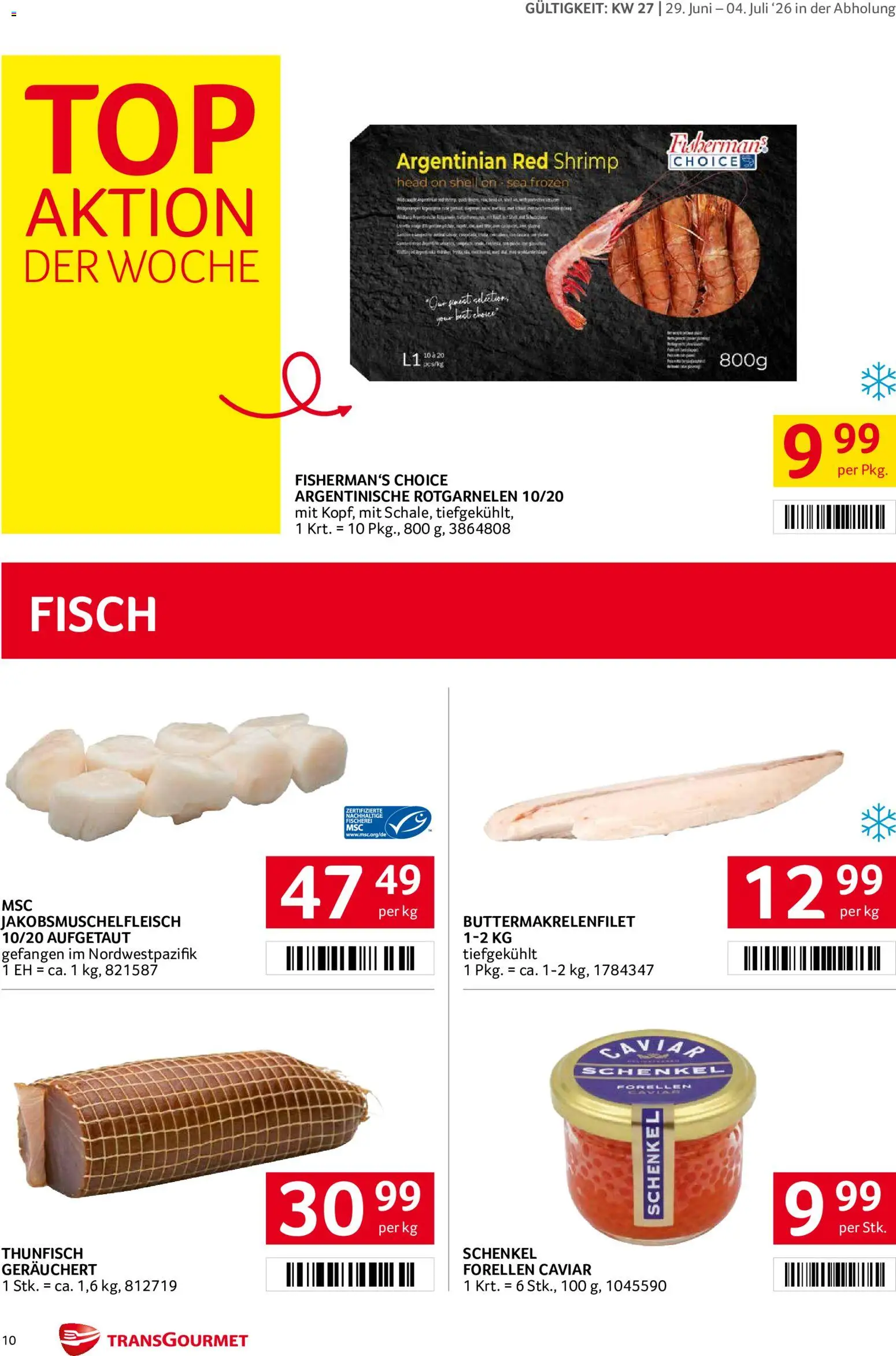 Transgourmet Flugblatt gültig ab 29.06.2026 | Seite: 10