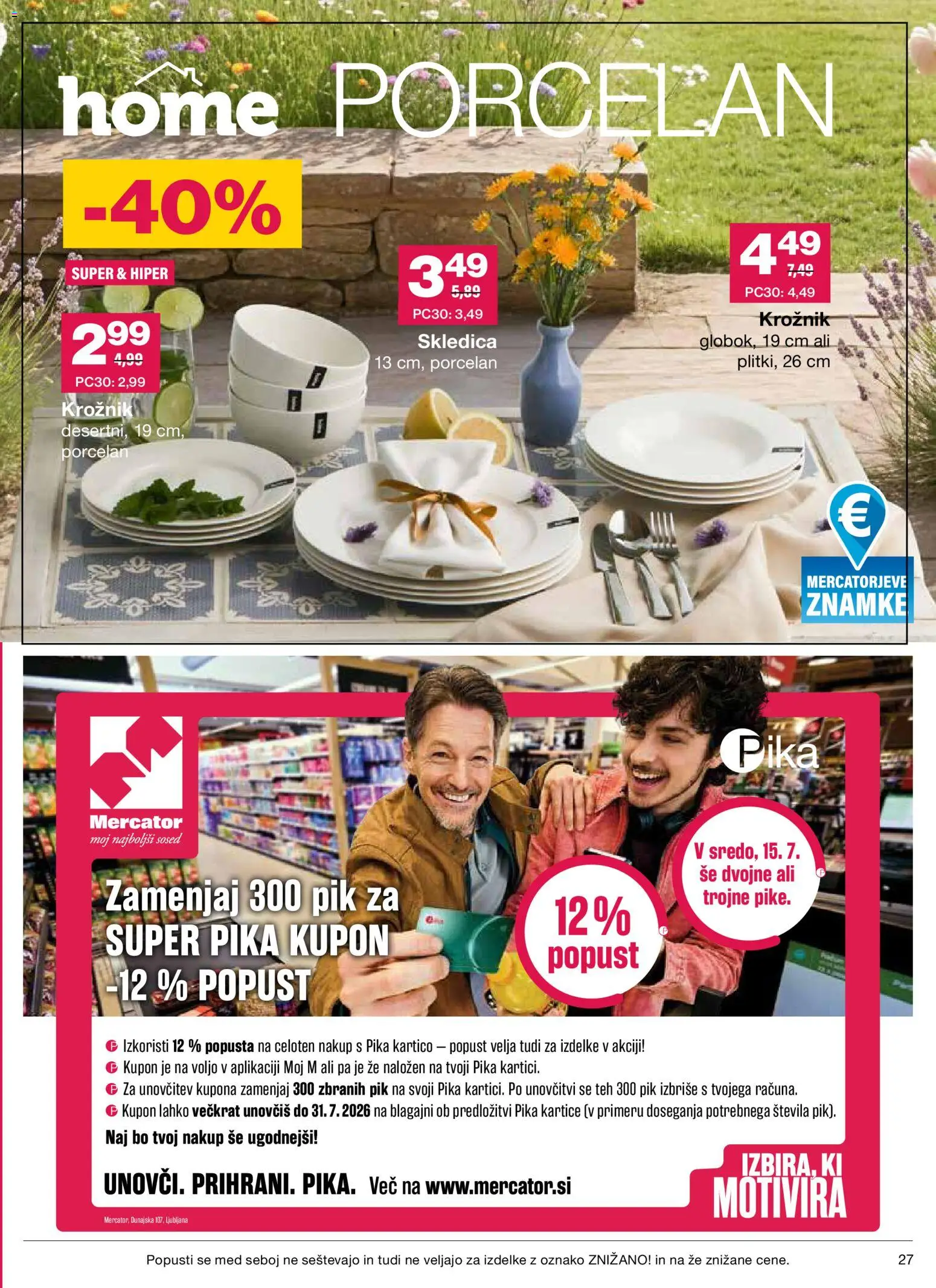 Novi Mercator katalog ponudbe – veljaven od 16.07.2026 | Stran: 27 | Izdelki: Med
