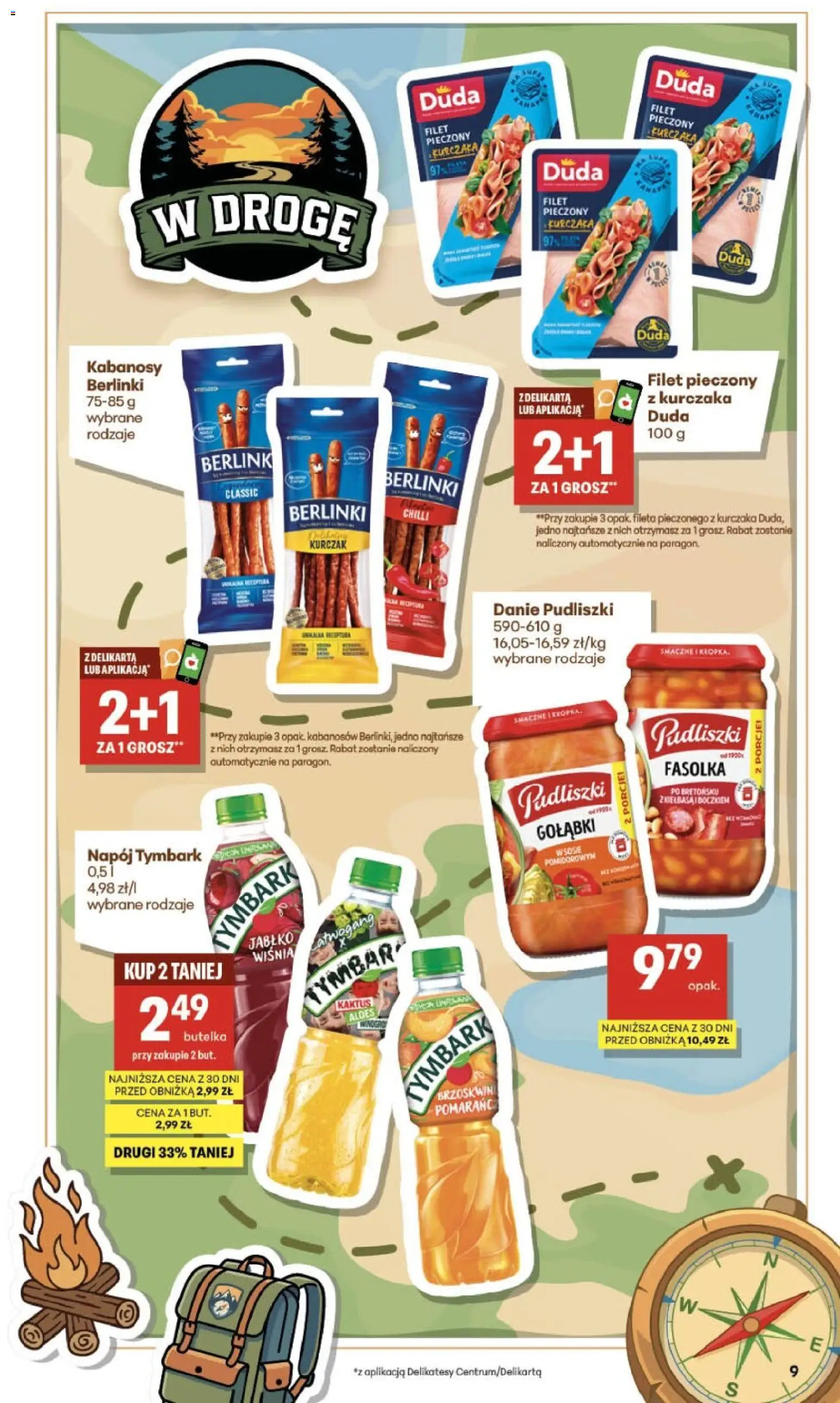 Delikatesy Centrum gazetka od 30.07.2026 | Strona: 9 | Produkty: Gołąbki, Kurczak, Kabanosy, Berlinki