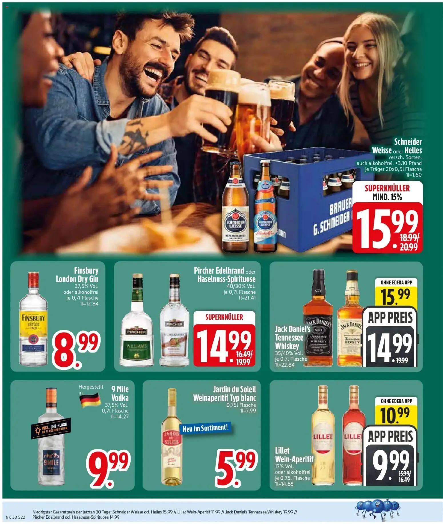 Edeka prospekt Thierhaupten – gültig ab 20.07.2026 | Seite: 24 | Produkte: Jack Daniel's, Lillet, Vodka, Gin