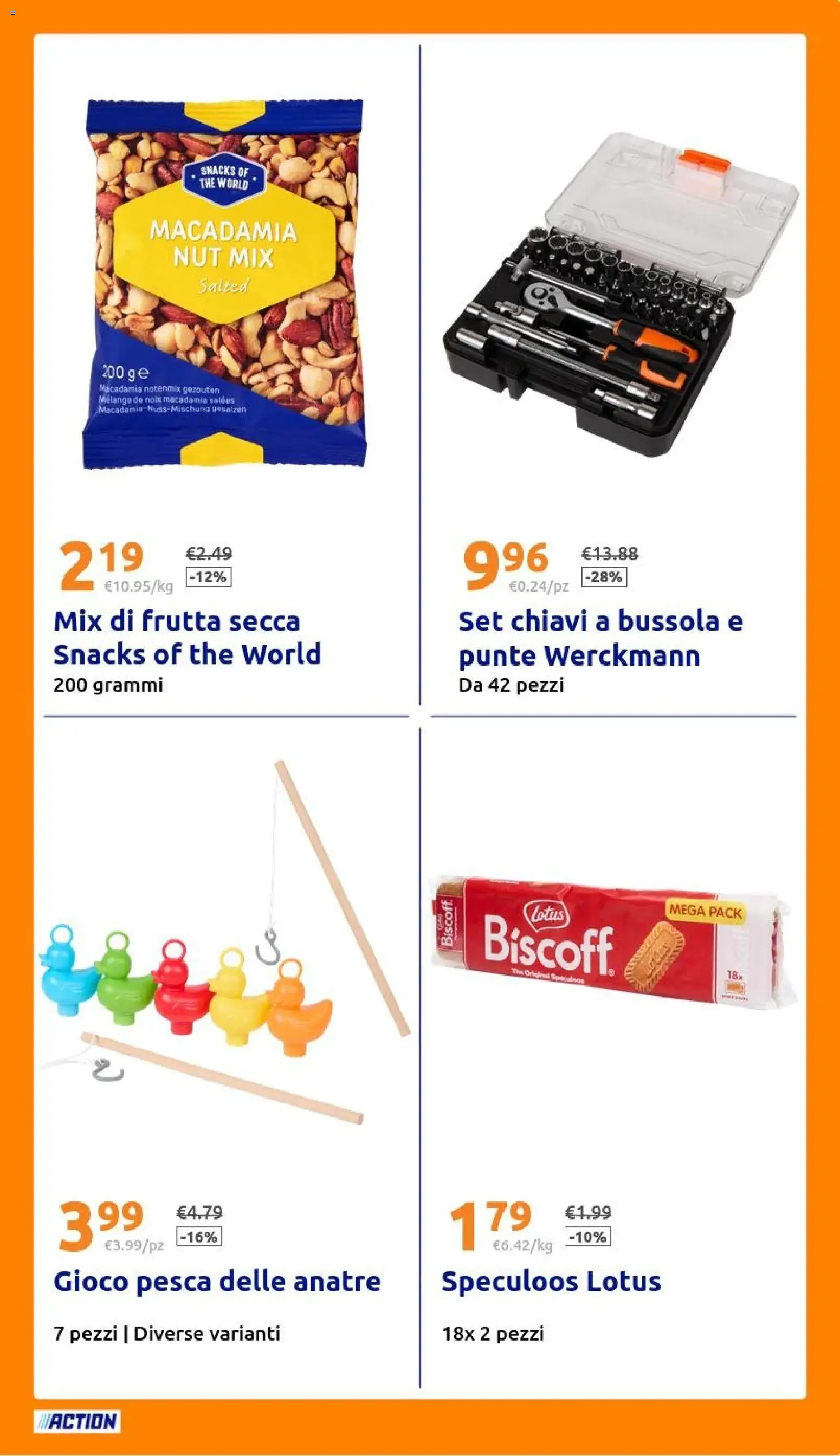 Volantino Action del 22/07/2026 | Pagina: 23 | Prodotti: Frutta, Pesca, The, Gioco