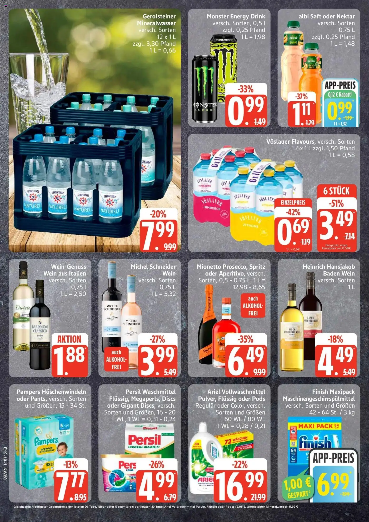 Edeka prospekt Sterup – gültig ab 01.06.2026 | Seite: 10 | Produkte: Mineralwasser, Waschmittel, Himbeere, Persil