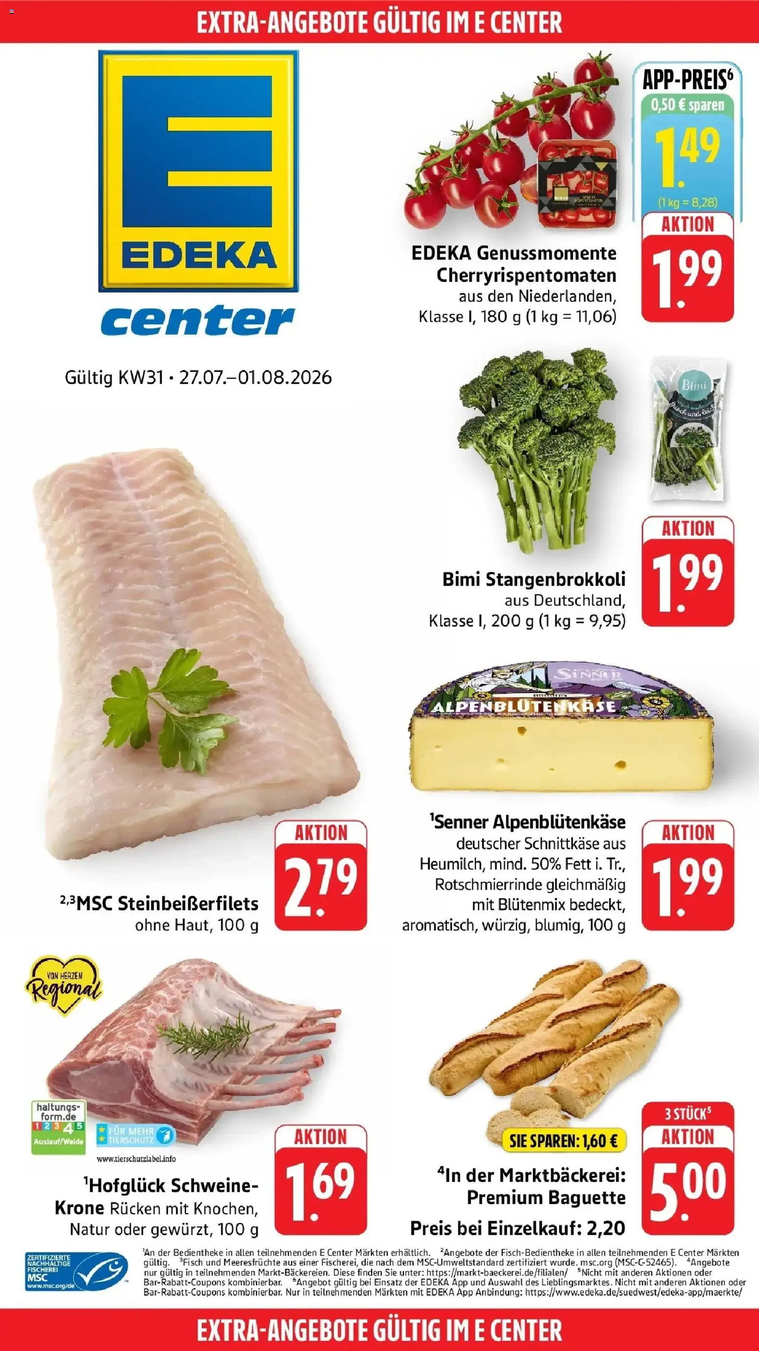 Edeka Prospekt Bad Kreuznach – gültig ab 27.07.2026 | Seite: 44 | Produkte: Baguette, Meeresfrüchte