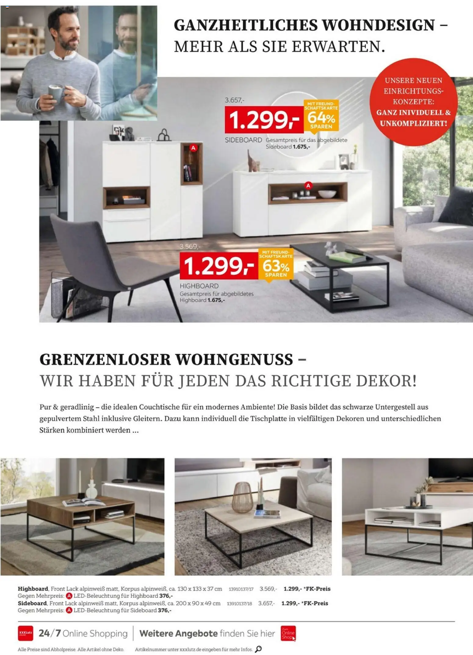 XXXLutz Wohnideen – gültig ab 01.08.2026 | Seite: 6 | Produkte: Sideboard, HIghboard