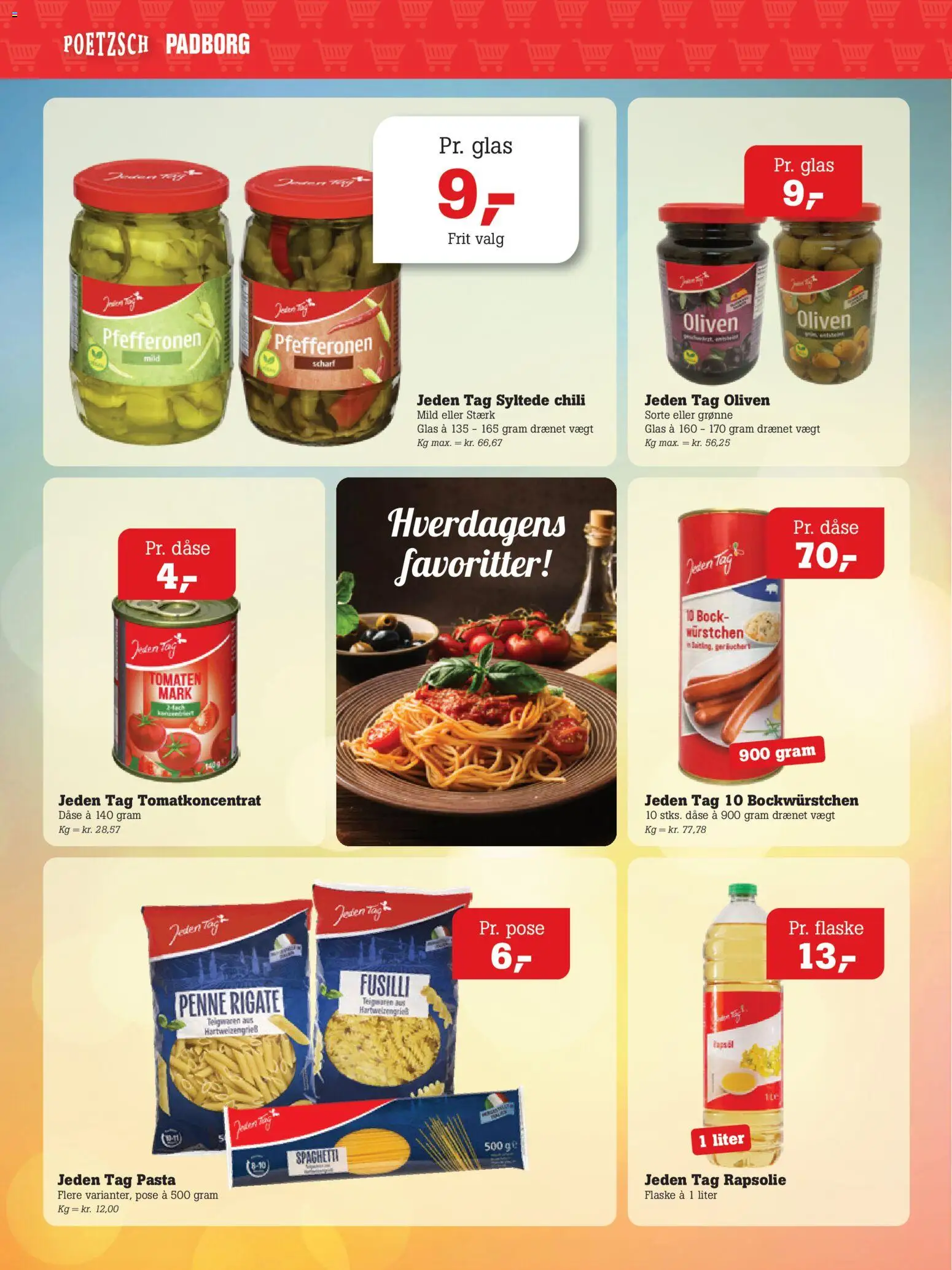 Poetzsch Padborg tilbudsavis – gyldig fra 27/08/2026 | Side: 5 | Produkter: Chili, Rapsolie, Spaghetti, Pasta