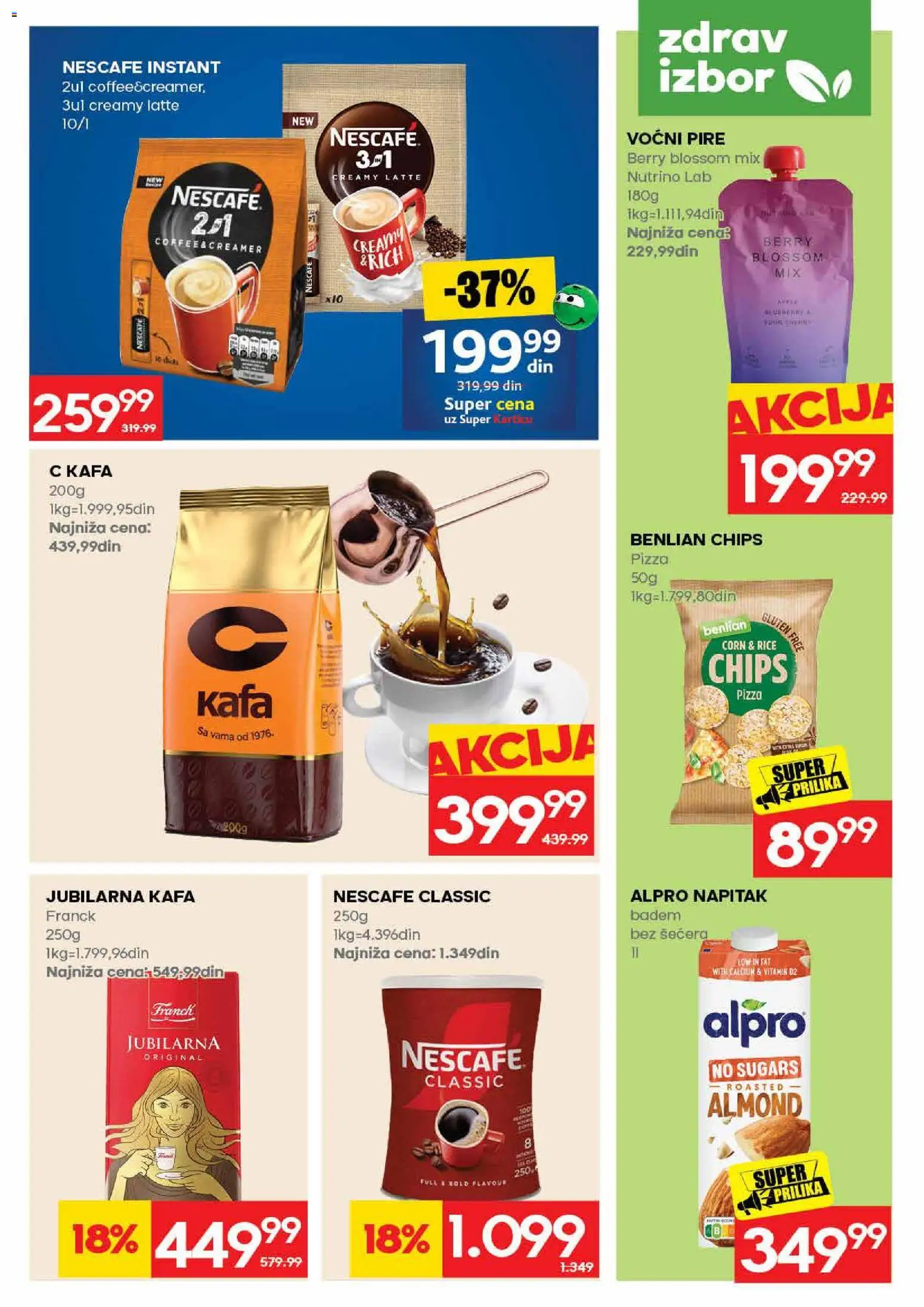 Mercator katalog - važi od 16.07.2026 | Strana: 17 | Proizvode: Badem, Alpro, Kafa, Nescafé
