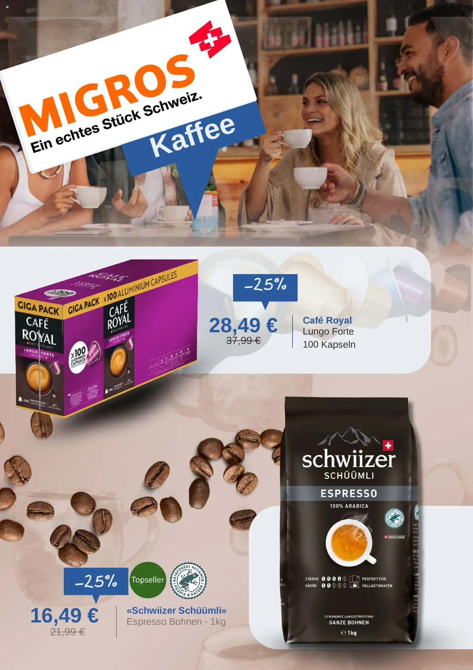 Migros Prospekt – gültig ab 25.08.2026 | Seite: 2 | Produkte: Kaffee