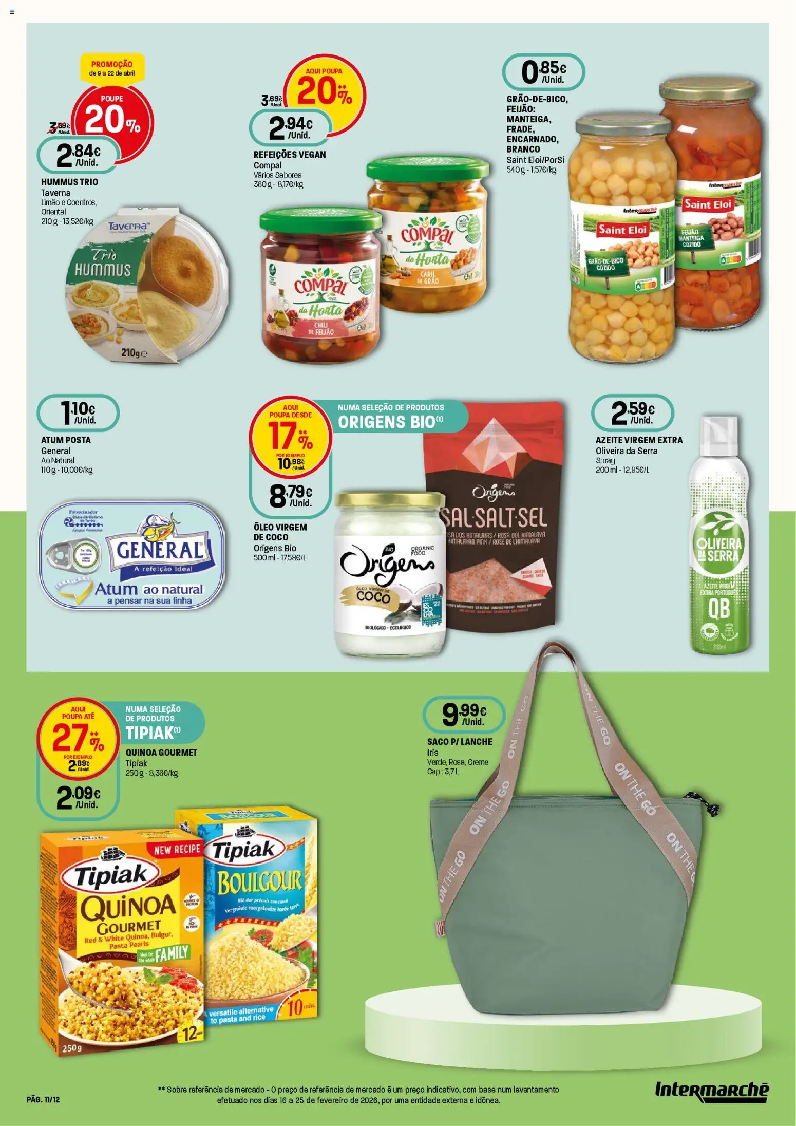 Intermarché folheto Super │ válido de 09.04.2026 | Página: 11 | Produtos: Azeite, Base, Manteiga, Creme