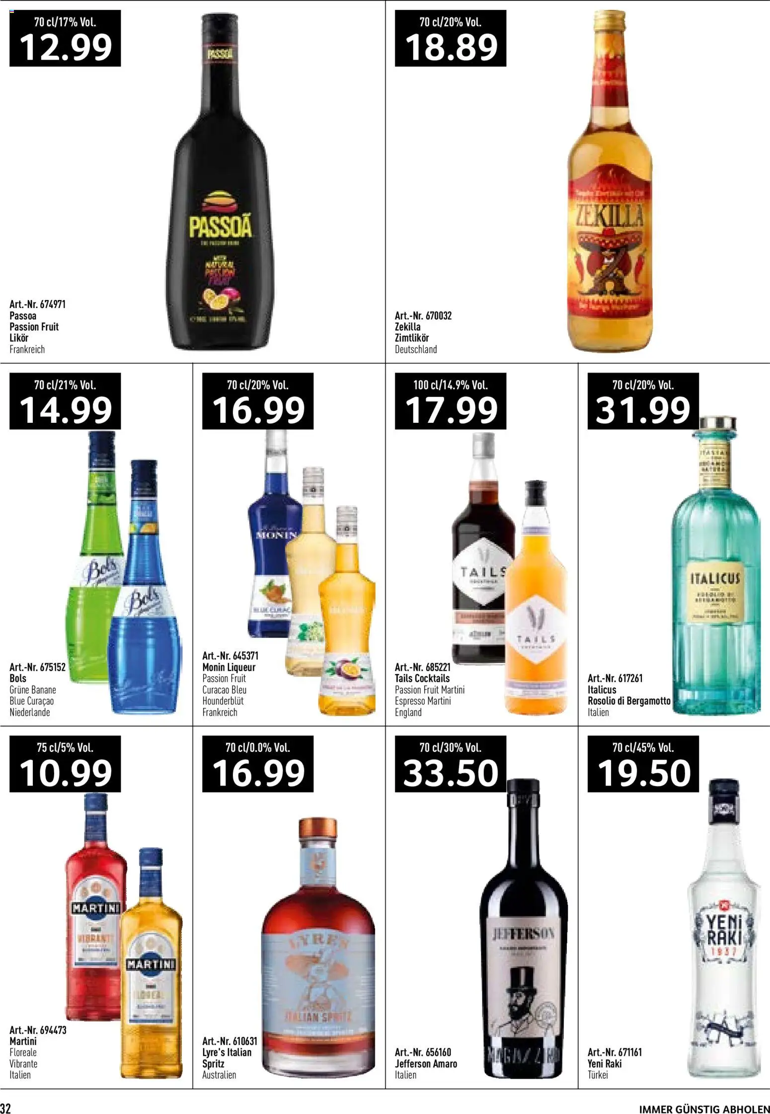 Prodega aktionen – gültig ab 08.06.2026 | Seite: 32 | Produkte: Likör