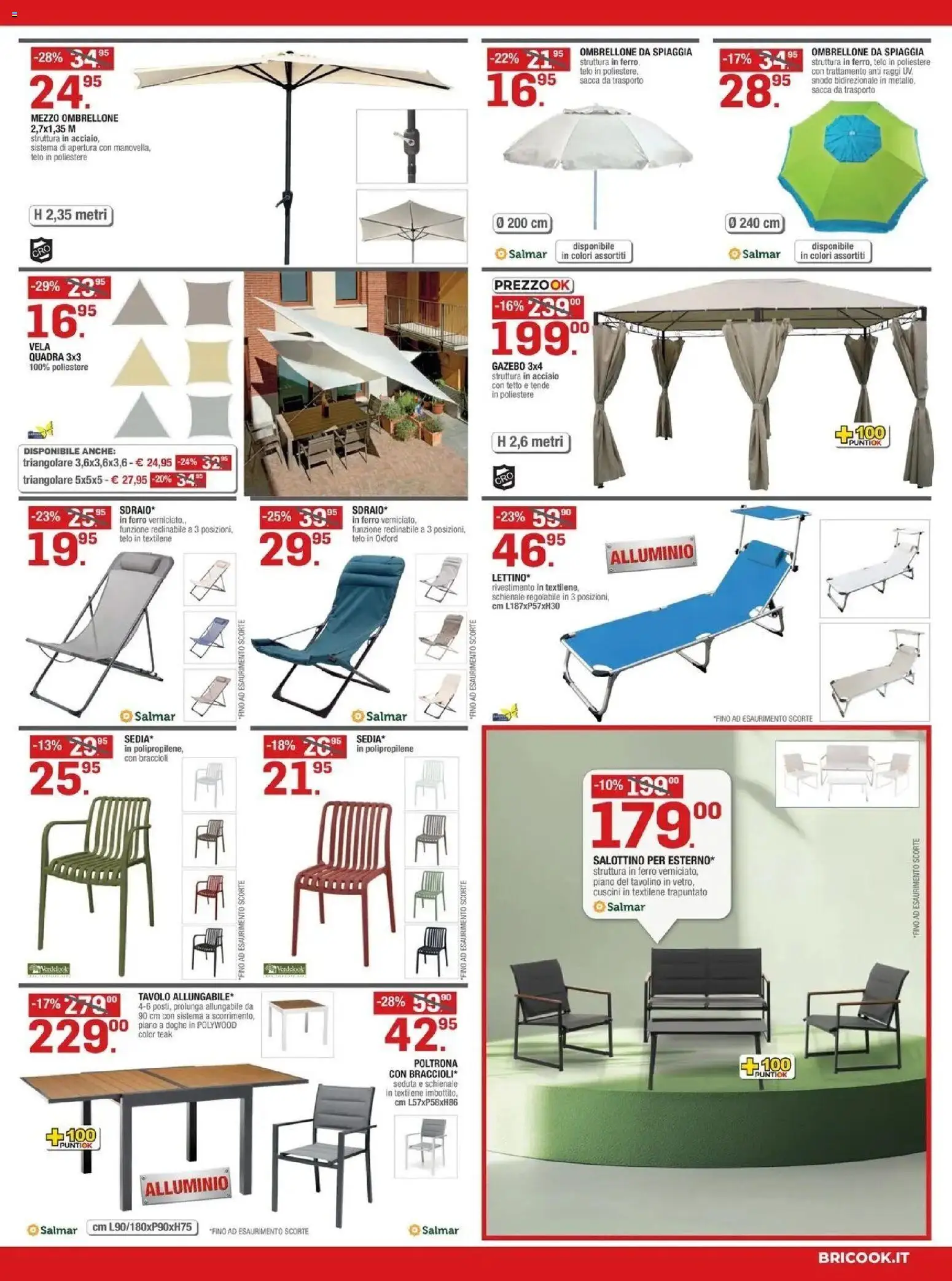 Volantino Brico OK del 09/07/2026 | Pagina: 5 | Prodotti: Alluminio, Ferro, Poltrona, Tavolo