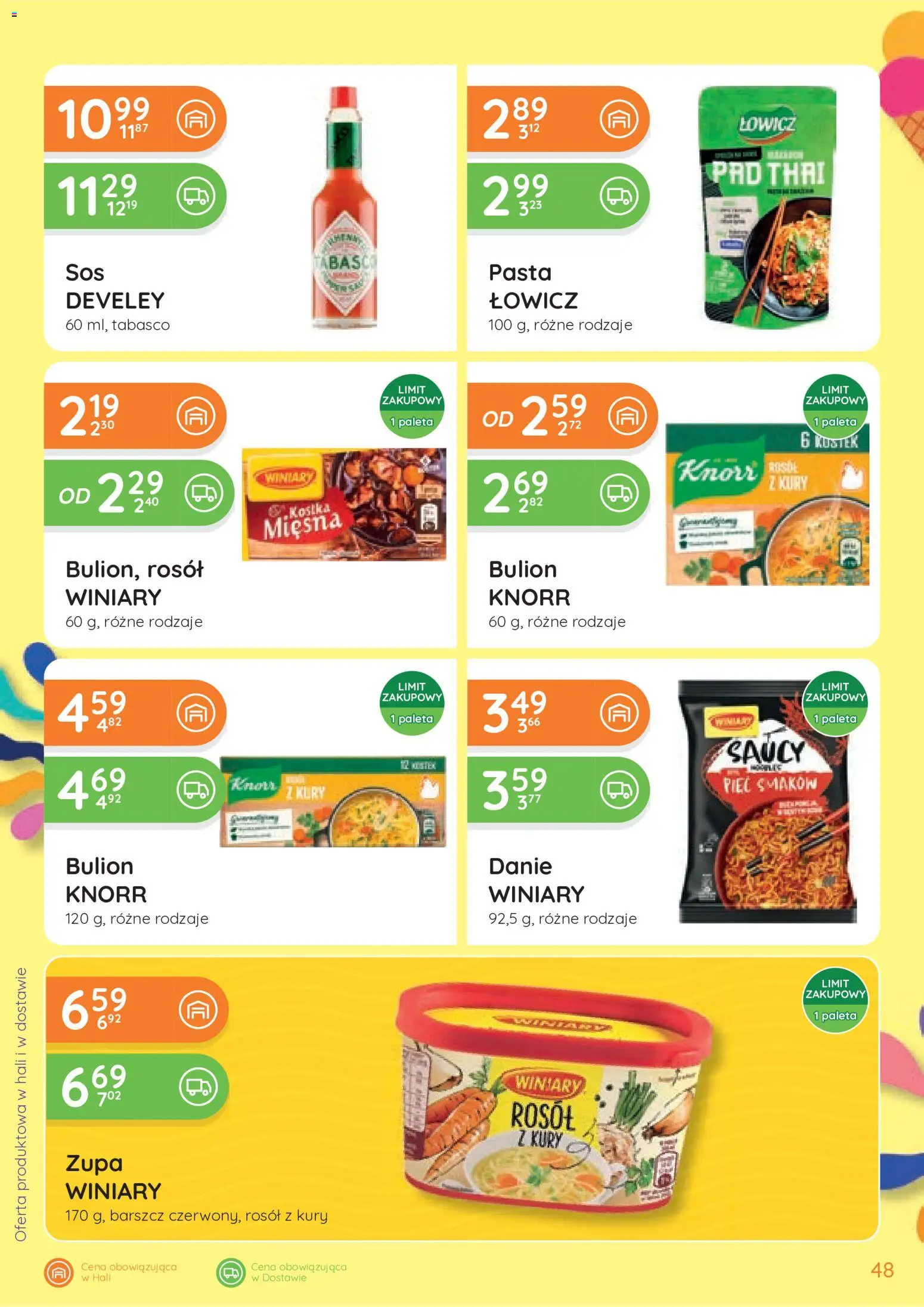 Eurocash gazetka od 25.06.2026 | Strona: 48 | Produkty: Barszcz, Zupa, Tabasco