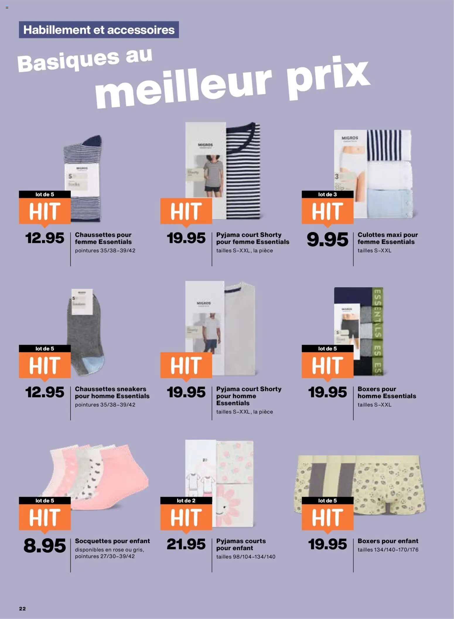 Migros aktionen FR – gültig ab 23.06.2026 | Seite: 22 | Produkte: Pyjama