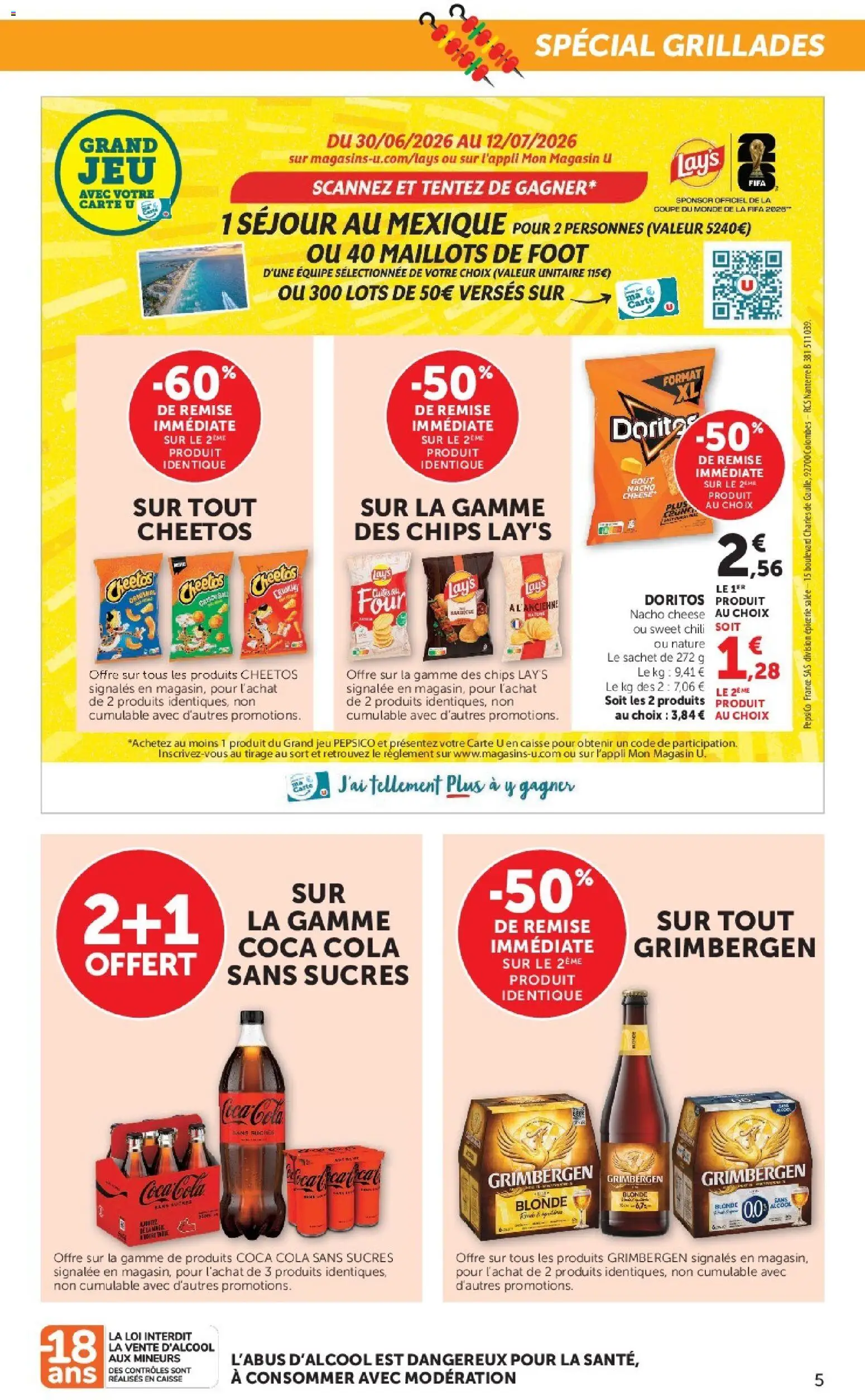 {H1} | Page: 5 | Produits: Barbecue, Four, Coca cola, Chips