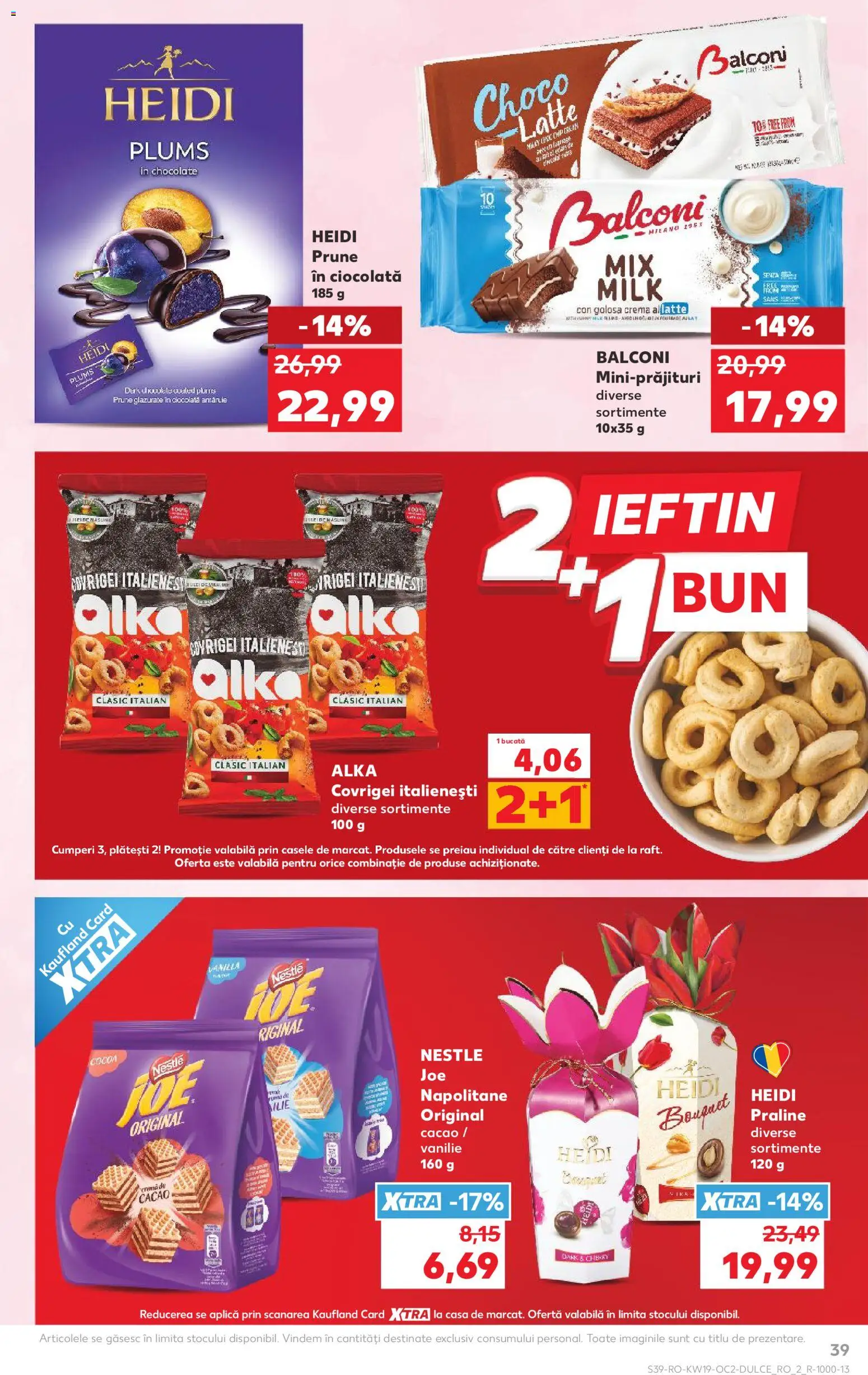 Kaufland RO akciós ujság - amely érvényes a következő dátumtól: 06.05.2026 | Oldal: 39 | Termékek: Praliné