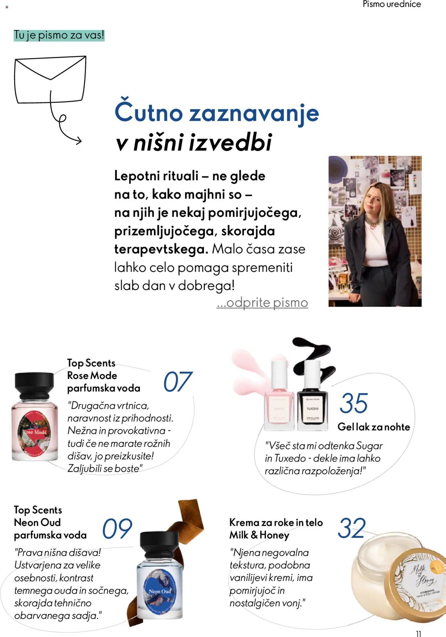 Novi Oriflame katalog ponudbe – veljaven od 22.04.2026 | Stran: 11 | Izdelki: Disava, Krema, Krema za roke, Voda